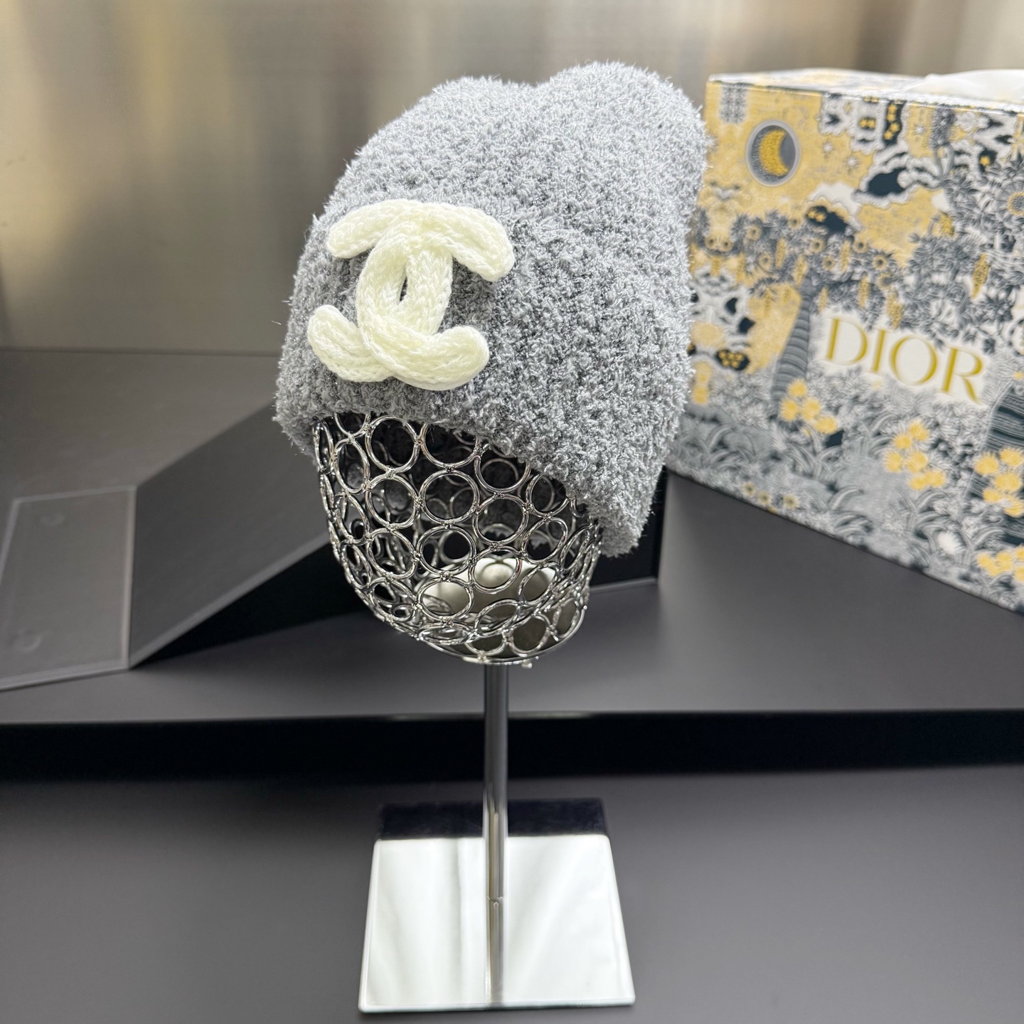 💛配防尘袋【Chanel香奈儿】2025秋冬新款爆款小香风针织毛线帽，大牌简约～秋冬穿搭必备