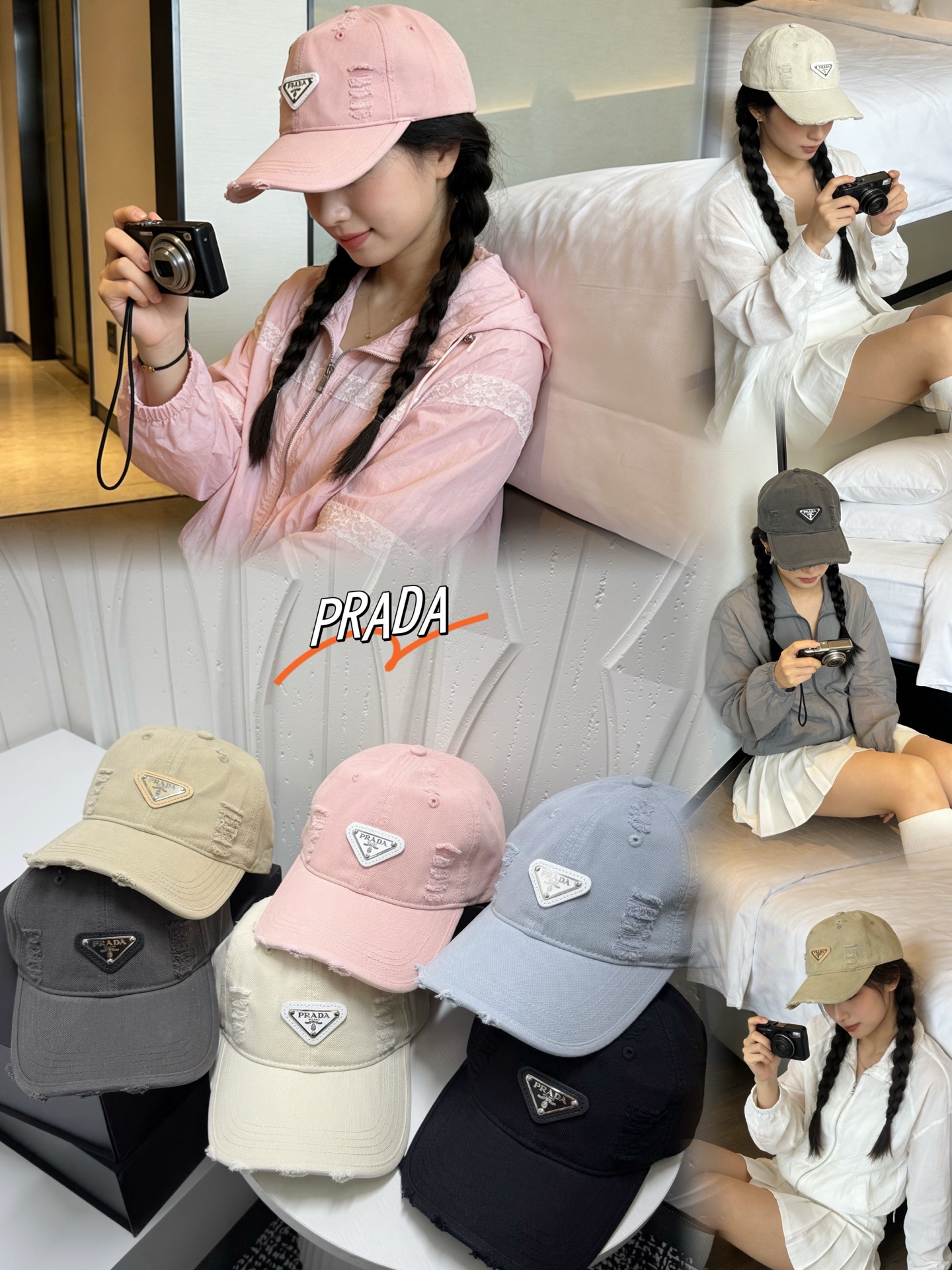 NO:742703,Special price with dust bag. [Prada] 2026 new simple men’s and women’s baseball caps, everyday versatile hats, straw hats, fisherman hats, baseball caps, hats, prada, prada, espadrilles, hats19860909特价配防尘袋.【Prada普拉达】2026新款简约男女款棒球帽,日常百搭帽子草帽渔夫帽棒球帽,帽子,prada,prada,espadrilles,hats,hat