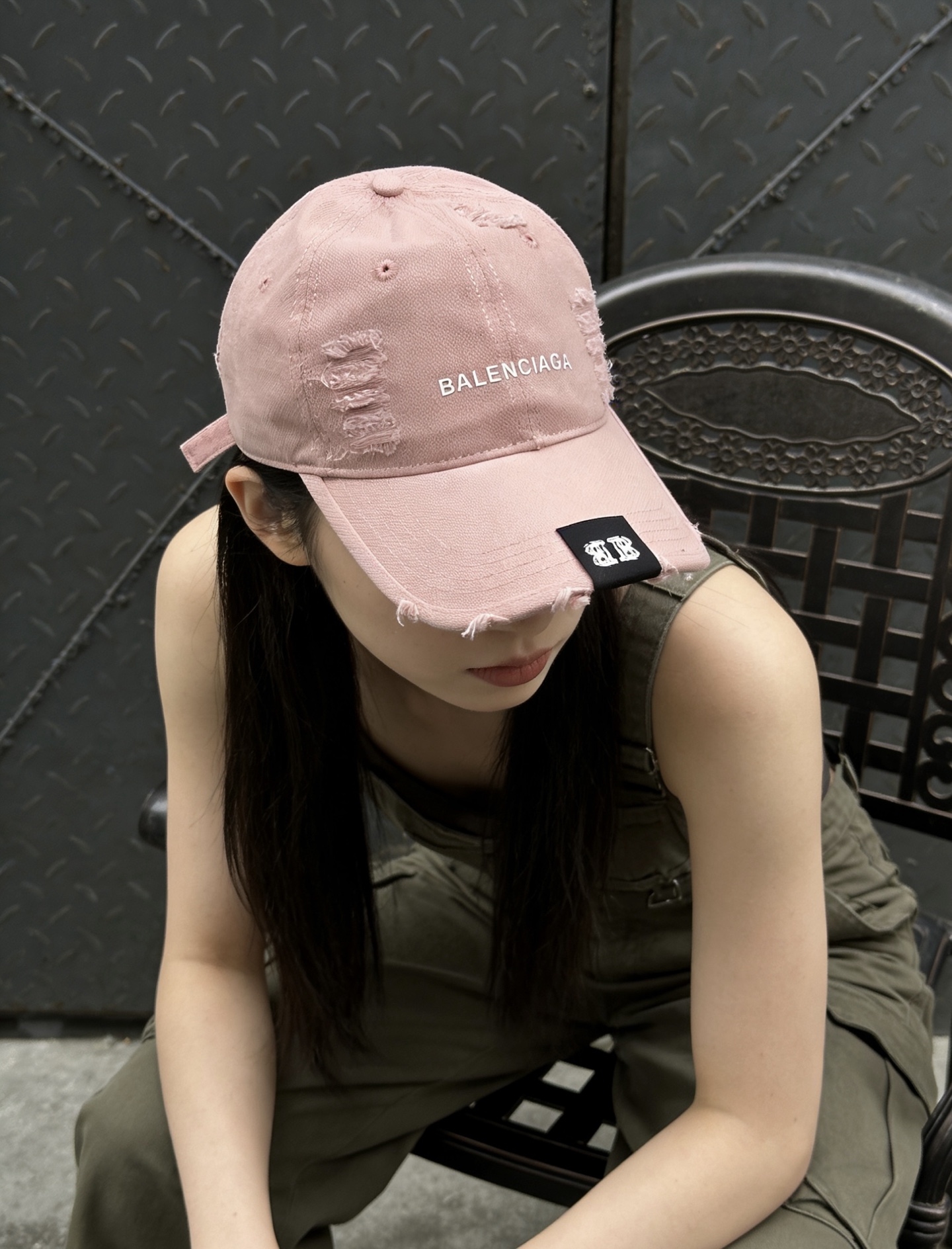 💛配防尘袋。【Balenciaga巴黎世家】2026新款简约做旧款男女款棒球帽，日常百搭