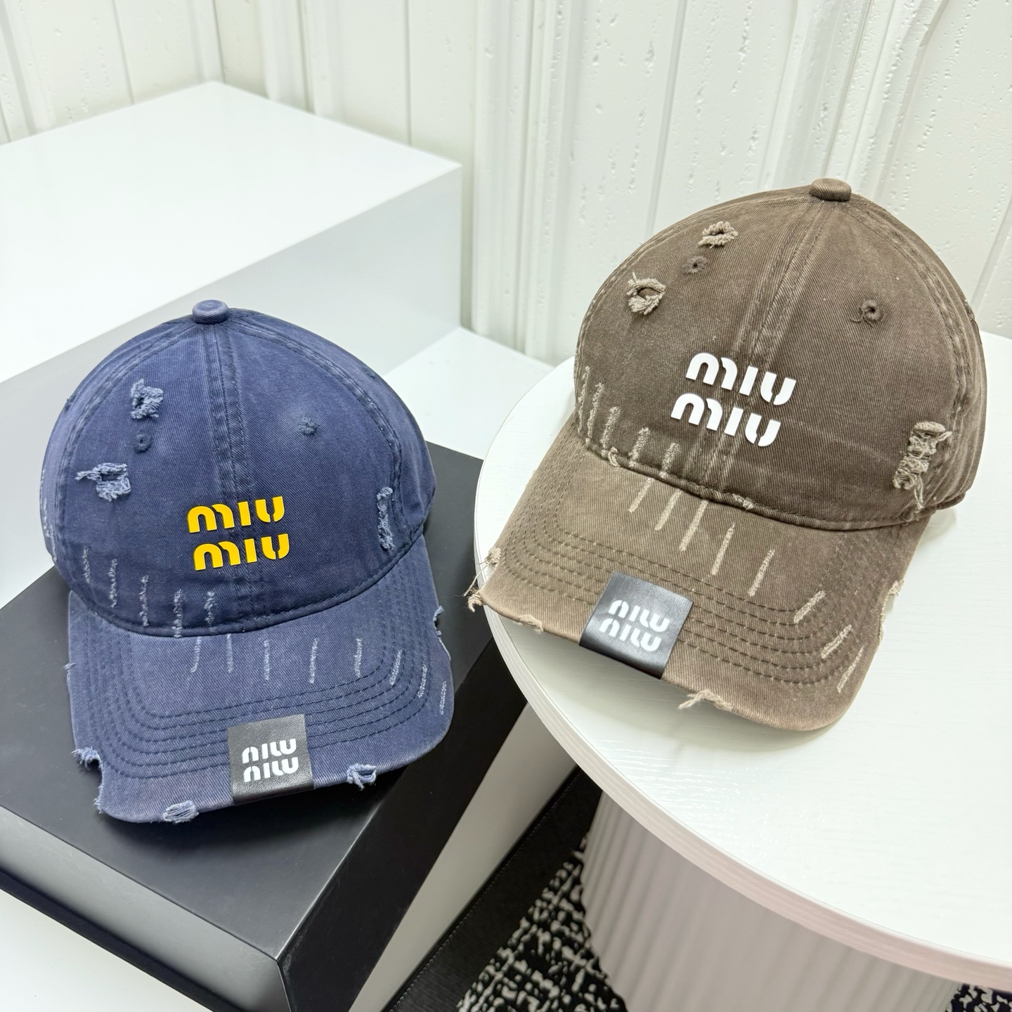 💛配防尘袋。【MIUMIU缪缪】2026新款简约做旧款棒球帽，日常百搭