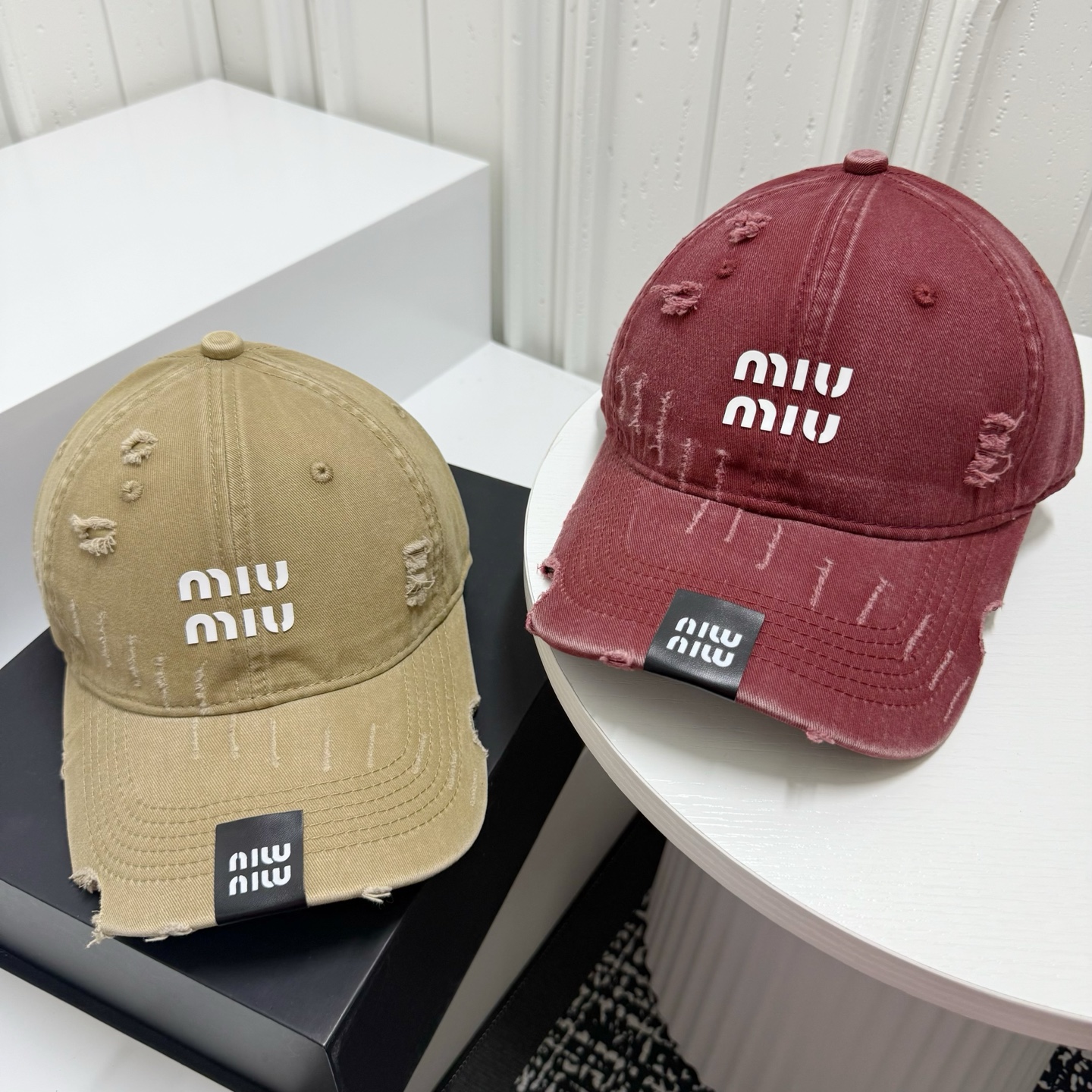 💛配防尘袋。【MIUMIU缪缪】2026新款简约做旧款棒球帽，日常百搭