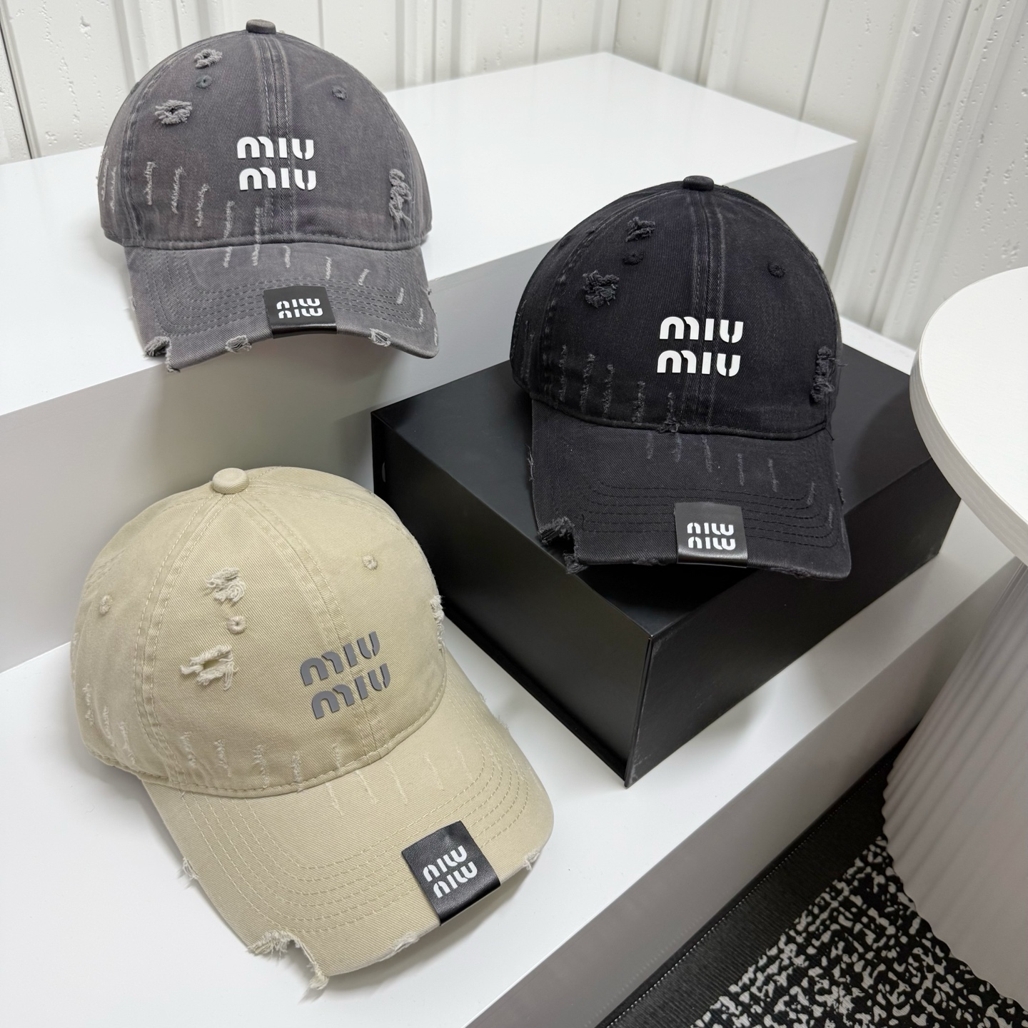 💛配防尘袋。【MIUMIU缪缪】2026新款简约做旧款棒球帽，日常百搭