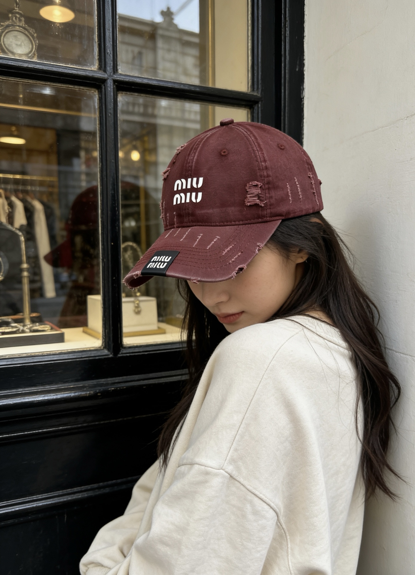💛配防尘袋。【MIUMIU缪缪】2026新款简约做旧款棒球帽，日常百搭