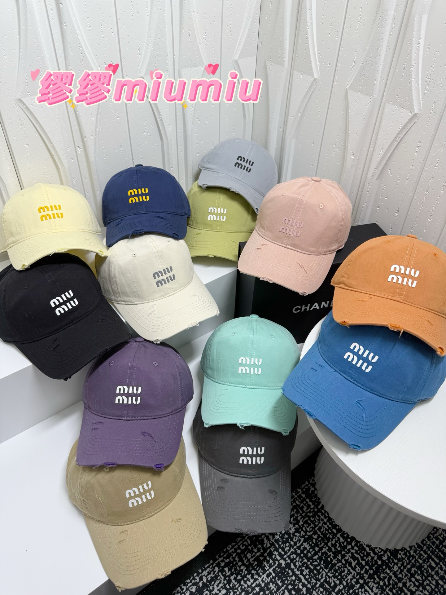 💛配防尘袋。【miumiu缪缪】2026新款简约男女棒球帽，日常百搭