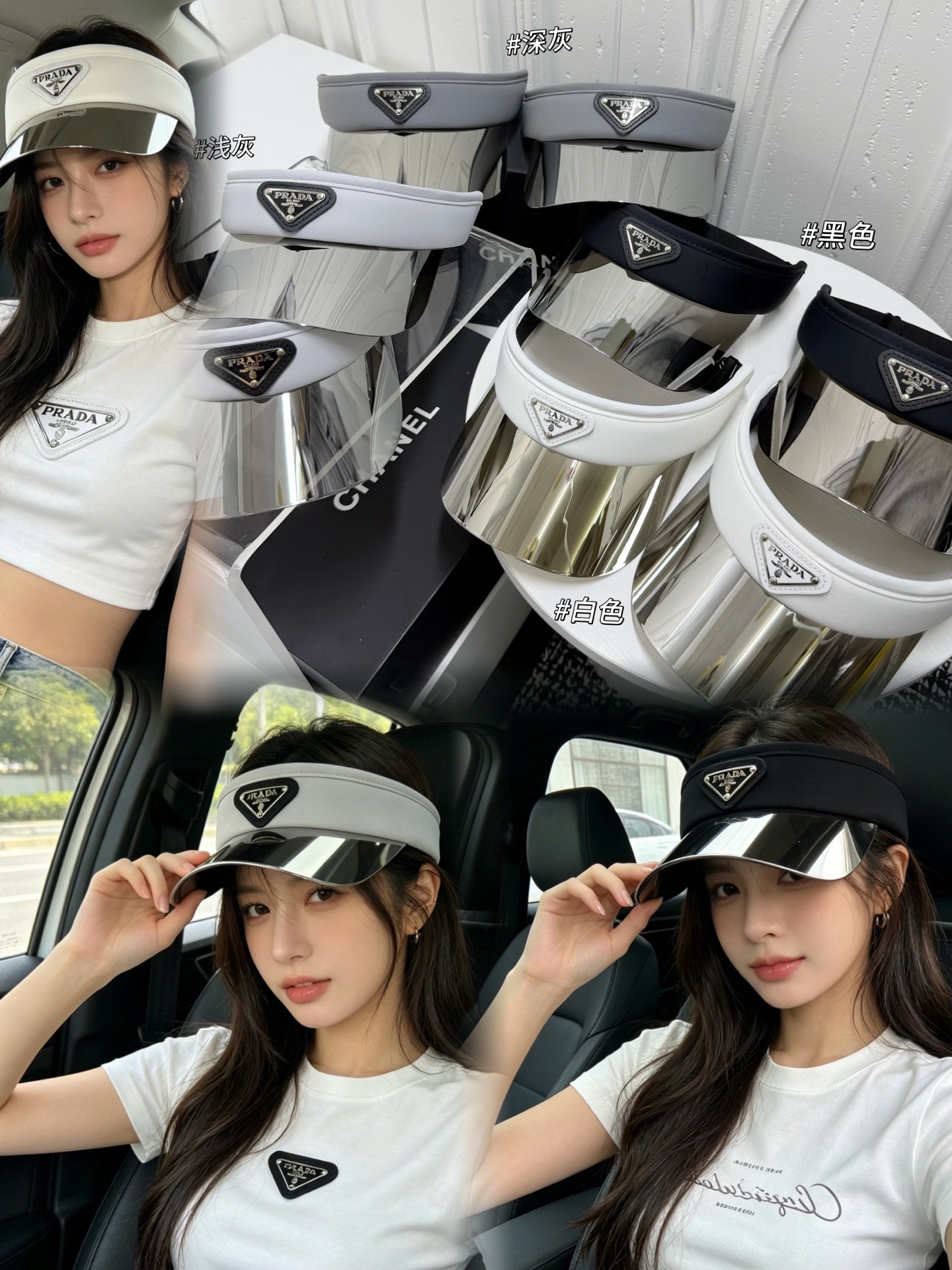 NO:865846,Special price with dust bag [PRADA] 2026 new anti-UV mirror sun visor empty top hat, sun visor and versatile ~ casual street hat straw hat fisherman hat baseball cap, hat, prada, prada, espadrilles, hats19860909特价配防尘袋【PRADA普拉达】 2026新款防紫外线镜面遮阳帽空顶帽,遮阳百搭～休闲出街神器帽子草帽渔夫帽棒球帽,帽子,prada,prada,espadrilles,hats,hat
