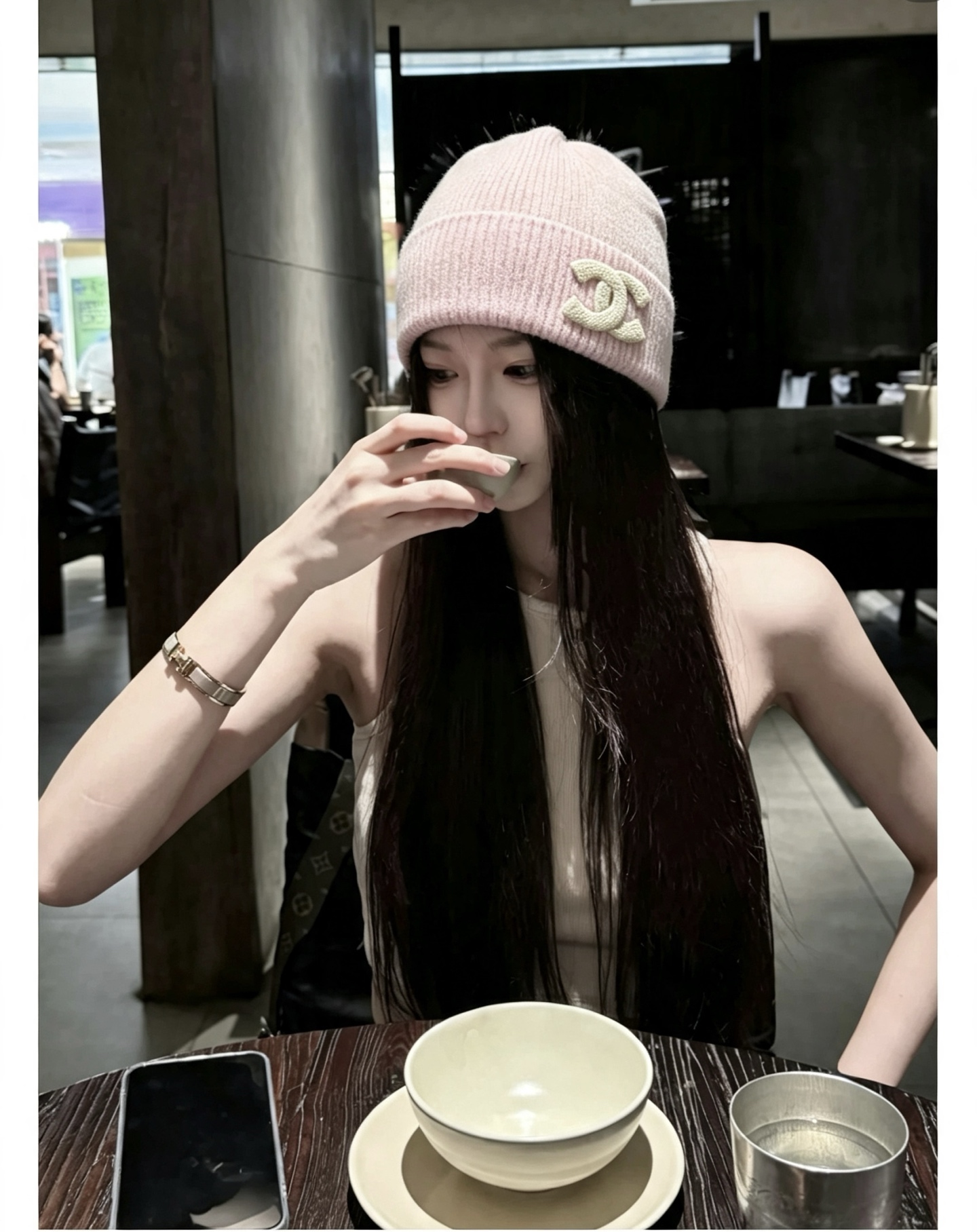 💛配防尘袋【CHANEL香奈儿】2026新款秋冬兔毛针织毛线帽 复古文艺的一款～新品上架
