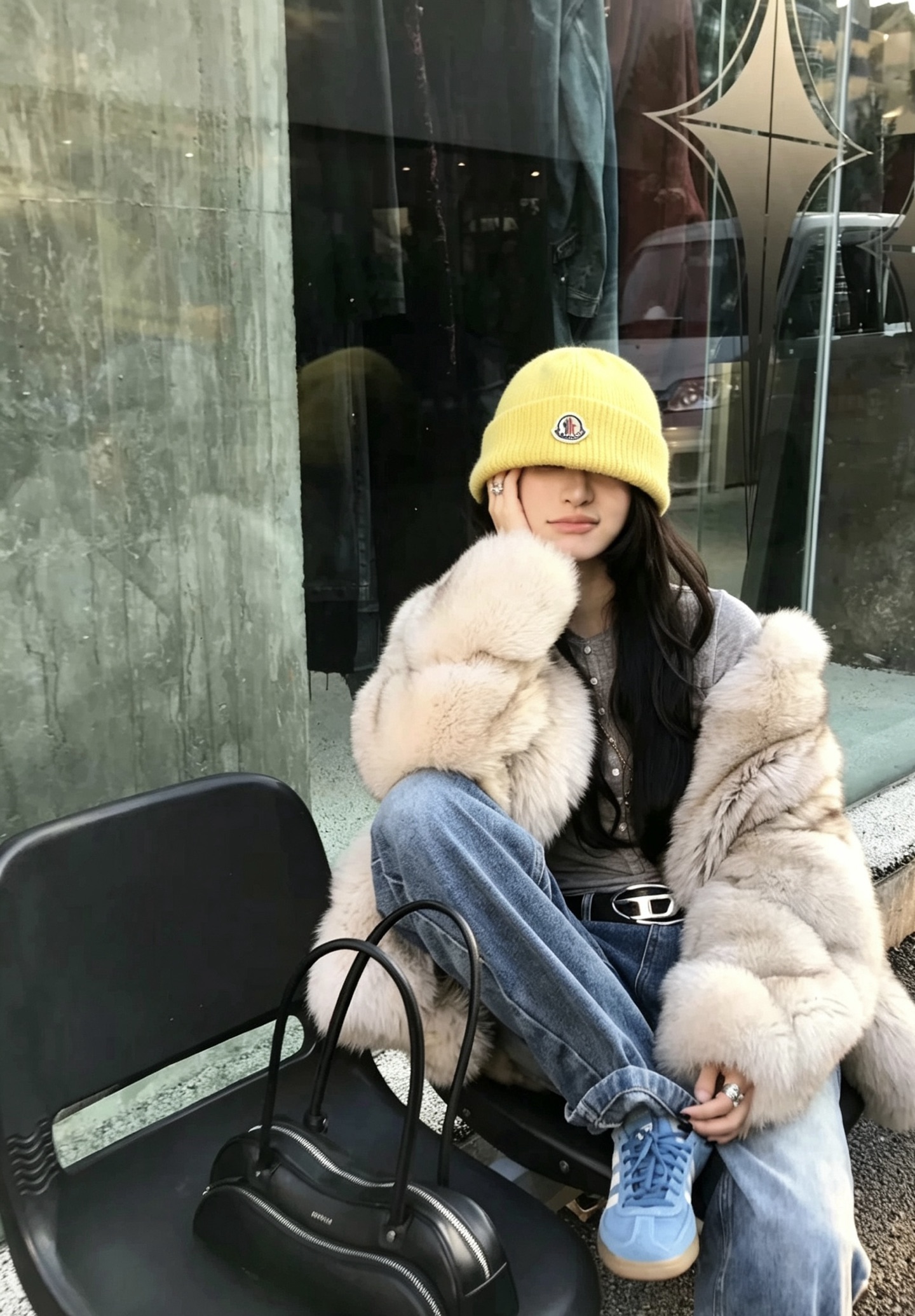 💛配防尘袋【MONCLER蒙口】2026秋冬新款小香风针织毛线帽，大牌简约～秋冬穿搭必备