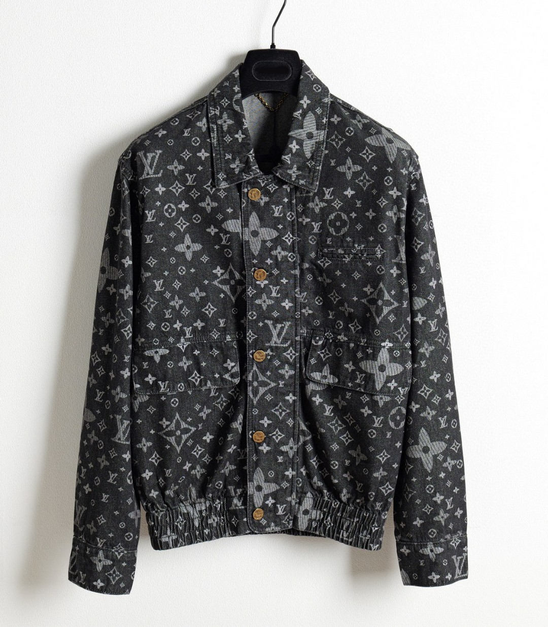 Louis Vuitton Clothing Coats & Jackets Shirts & Blouses Black Printing Denim Casual