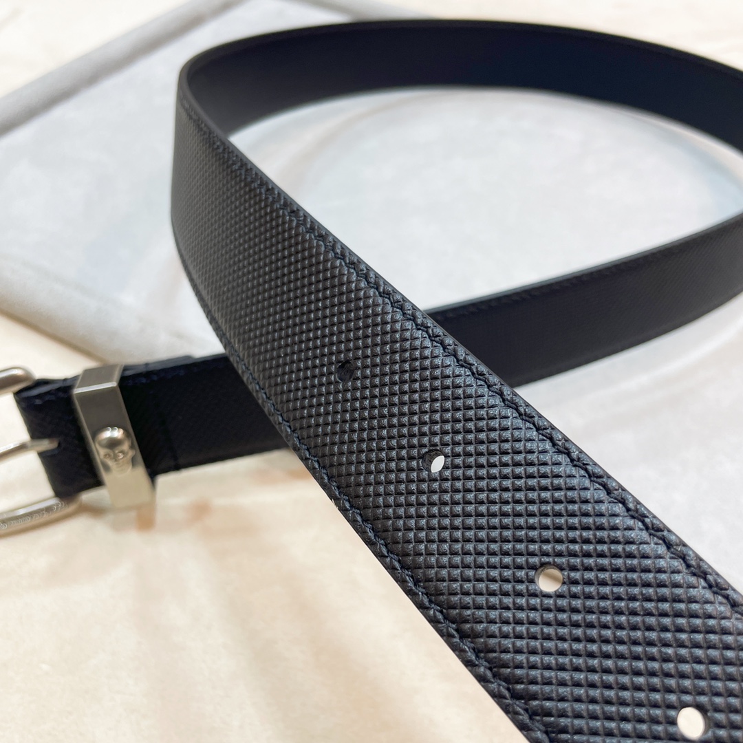 Stylish Unisex Alexander McQueen Belt, 3.5CM Width, Network-Wide Purchase (17 words) - 图片 9