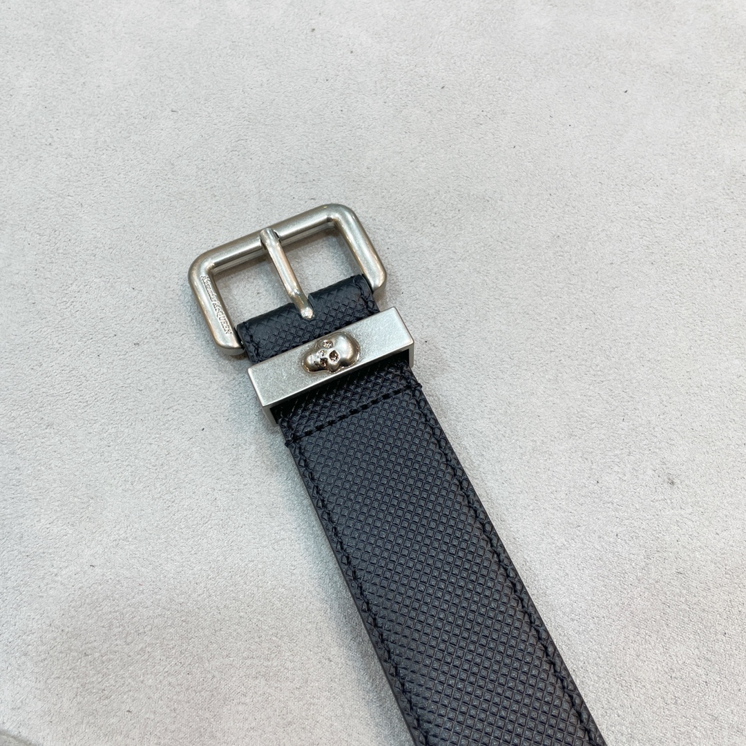 Stylish Unisex Alexander McQueen Belt, 3.5CM Width, Network-Wide Purchase (17 words) - 图片 5