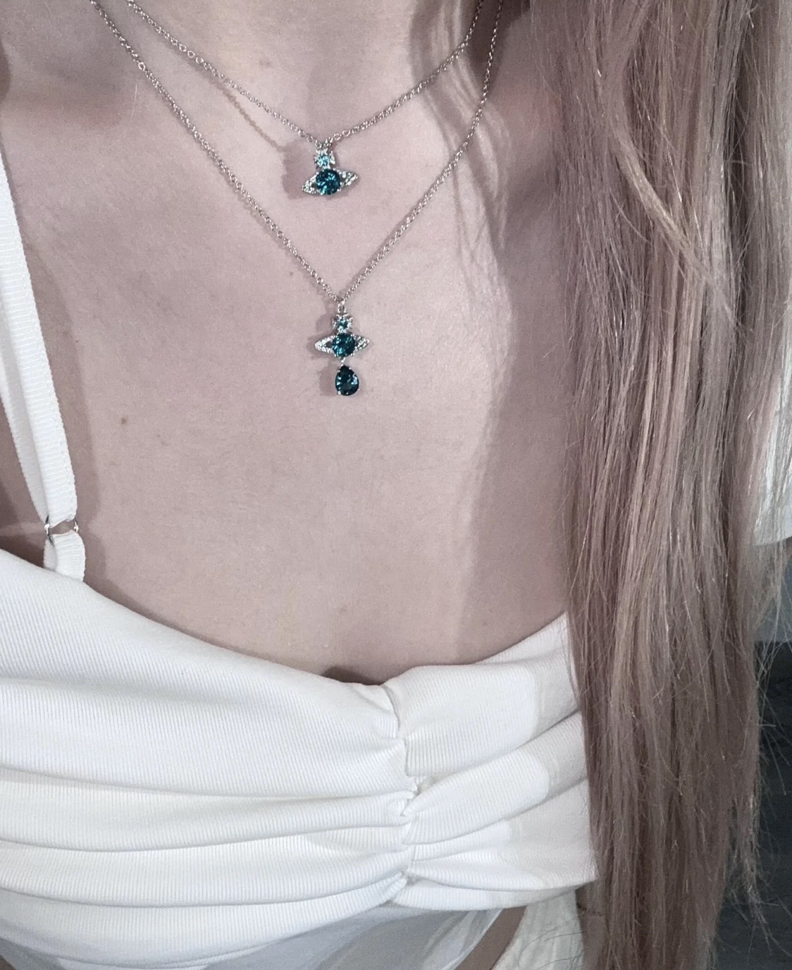 NO:361766,Buyer Show Pure Mermaid Tears. So Beautiful, Queen Mother's Necklace, Necklace19860909买家秀 纯欲人鱼泪.太美啦,西太后项链,necklace,Jewelry