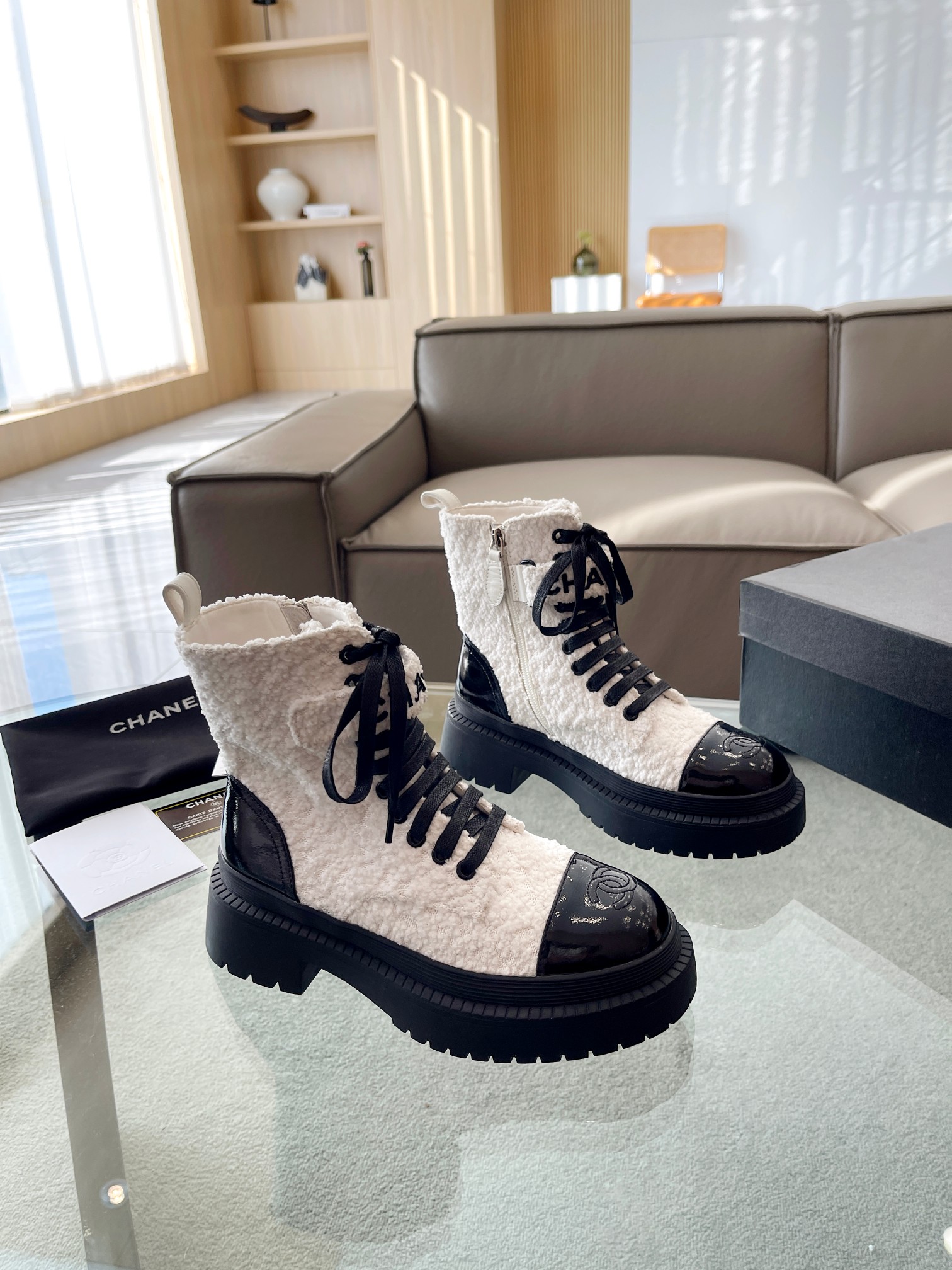 Chanel AAAA
 Short Boots Calfskin Cowhide Sheepskin Fall/Winter Collection