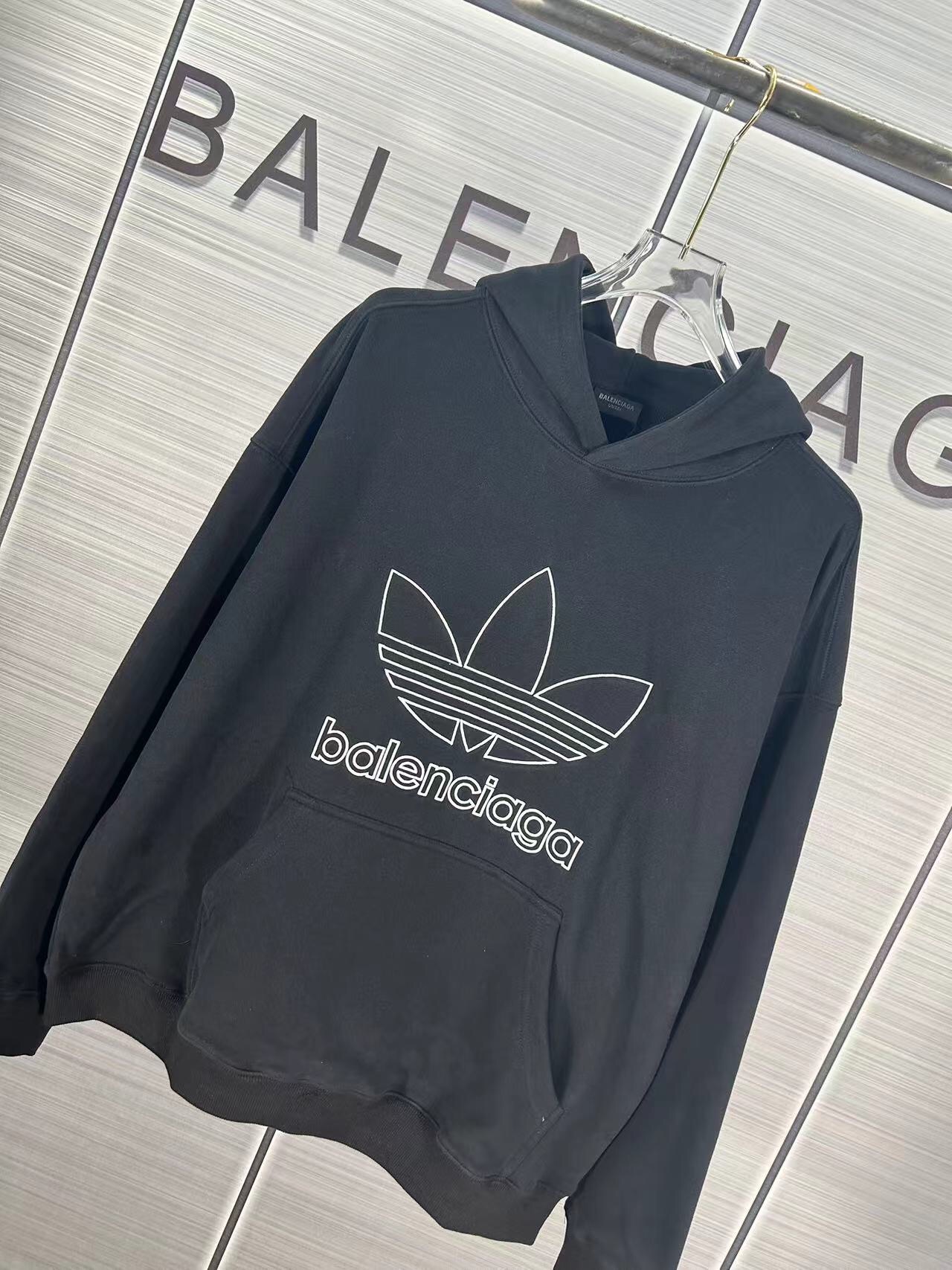 Paris Joint Adidas Embroidered Logo Long-Sleeved Vest – High-Quality Cotton, Comfortable Fit - 图片 3