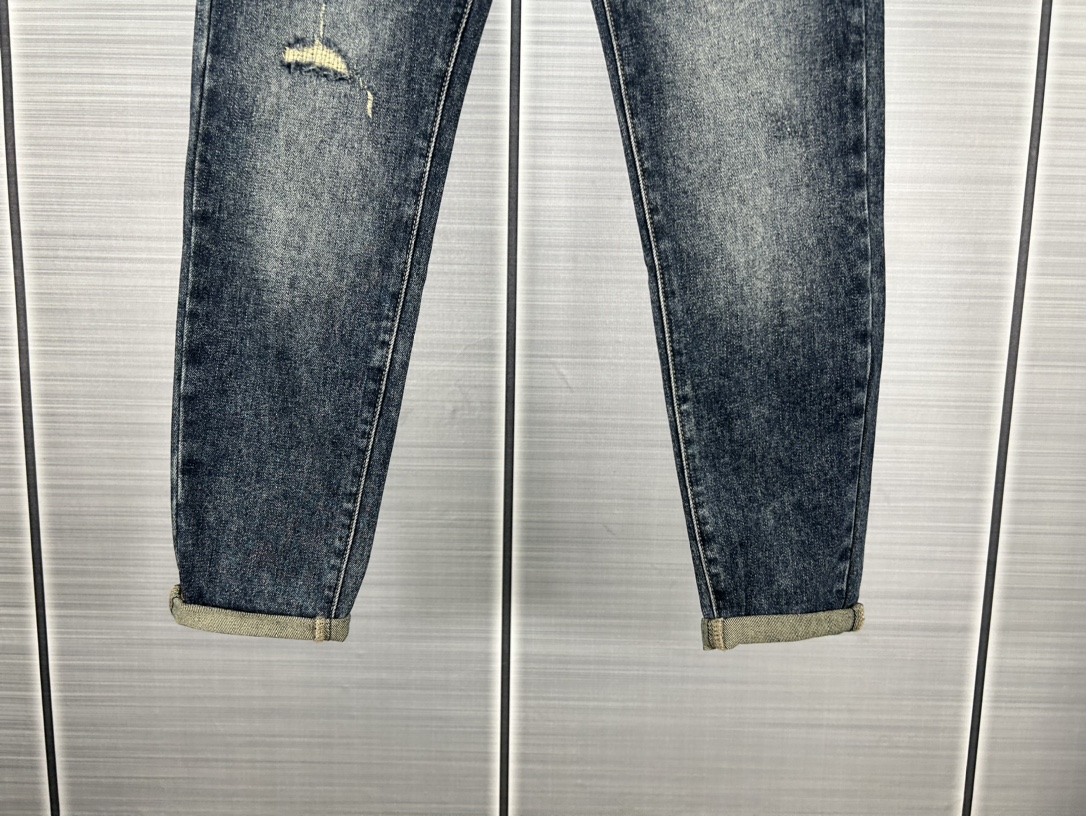 2024 Autumn Fendi High-Tech Micro-Flexible Jeans: Unique Design, Top-Grade Fabric - 图片 7