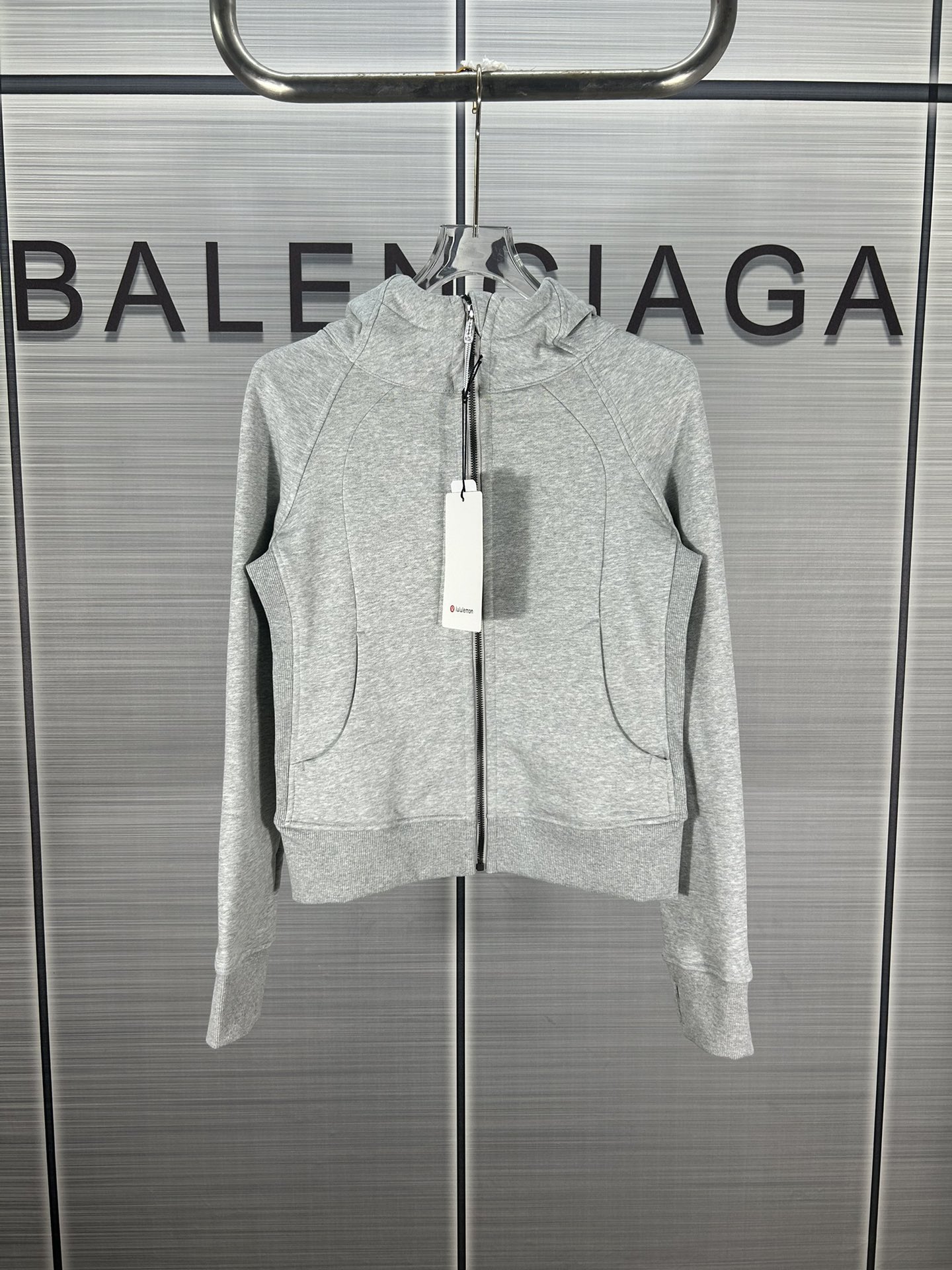 Lulu Scuba Chain Hoodie: Comfortable and Stylish with Tweed Details.