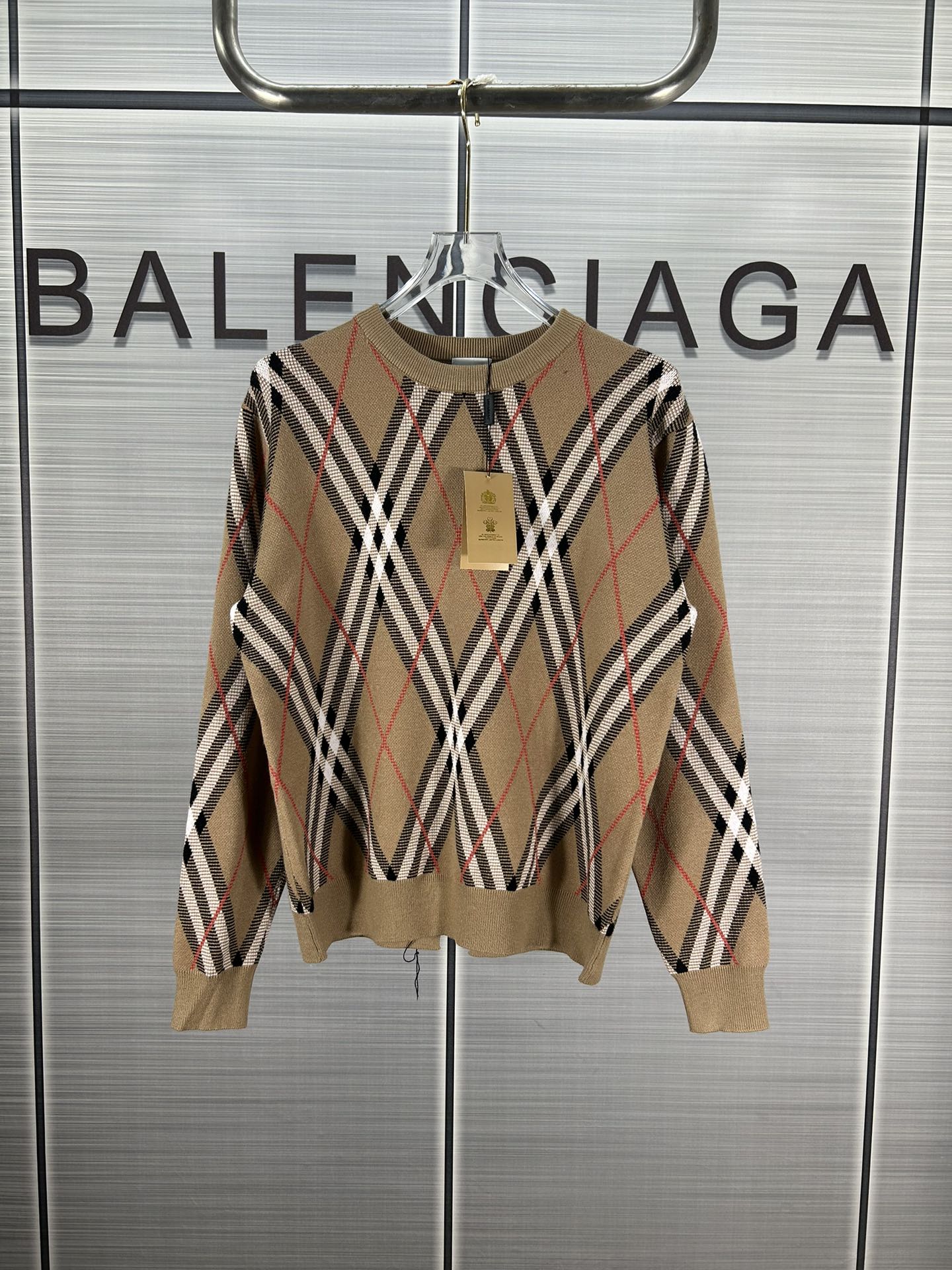 2024 Burberry/Barberley Round-Cut Sweater in XS, S, M, L Sizes - 图片 1