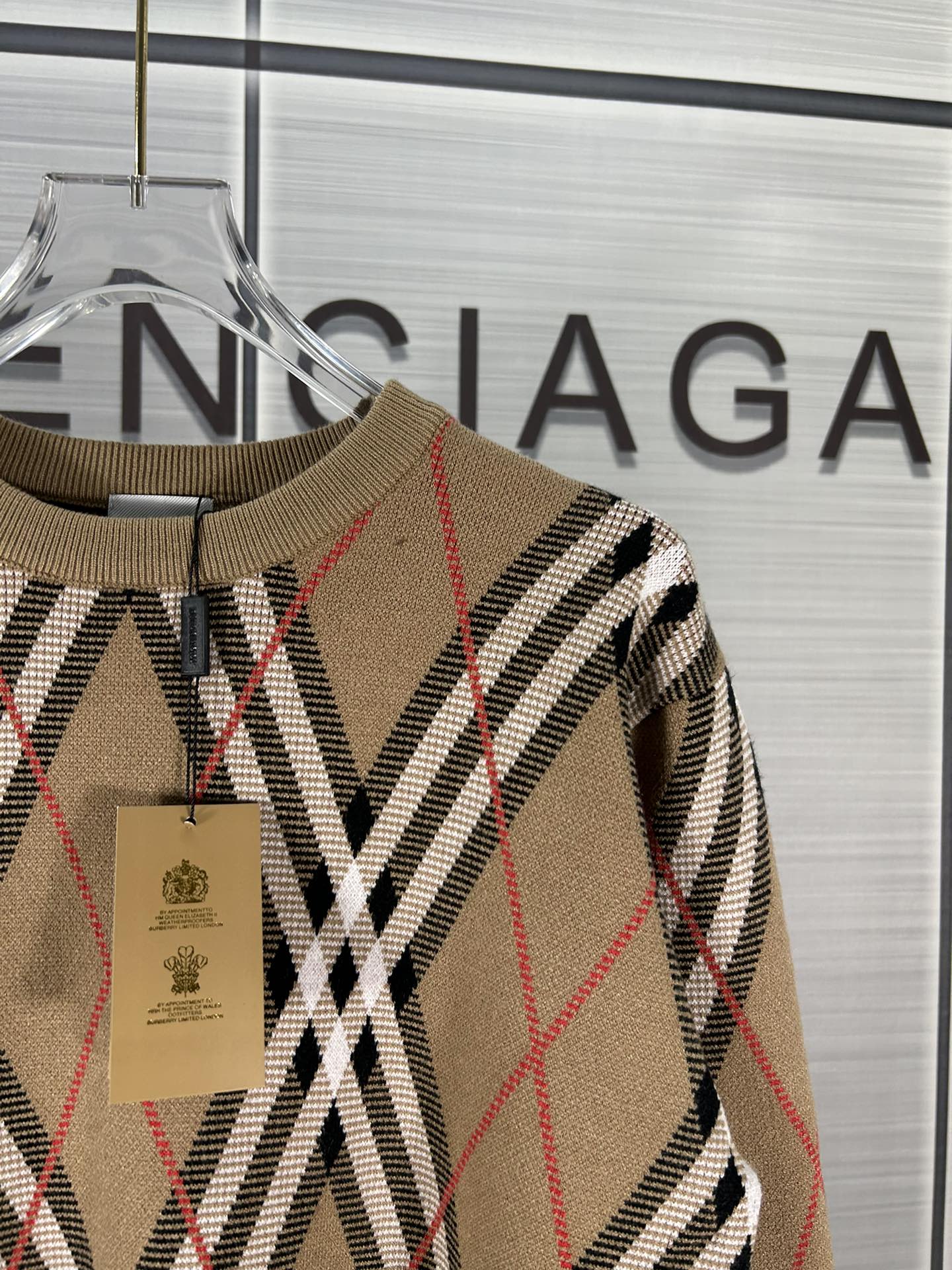 2024 Burberry/Barberley Round-Cut Sweater in XS, S, M, L Sizes - 图片 2