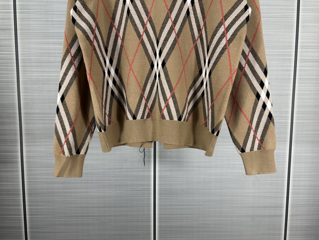 2024 Burberry/Barberley Round-Cut Sweater in XS, S, M, L Sizes - 图片 5