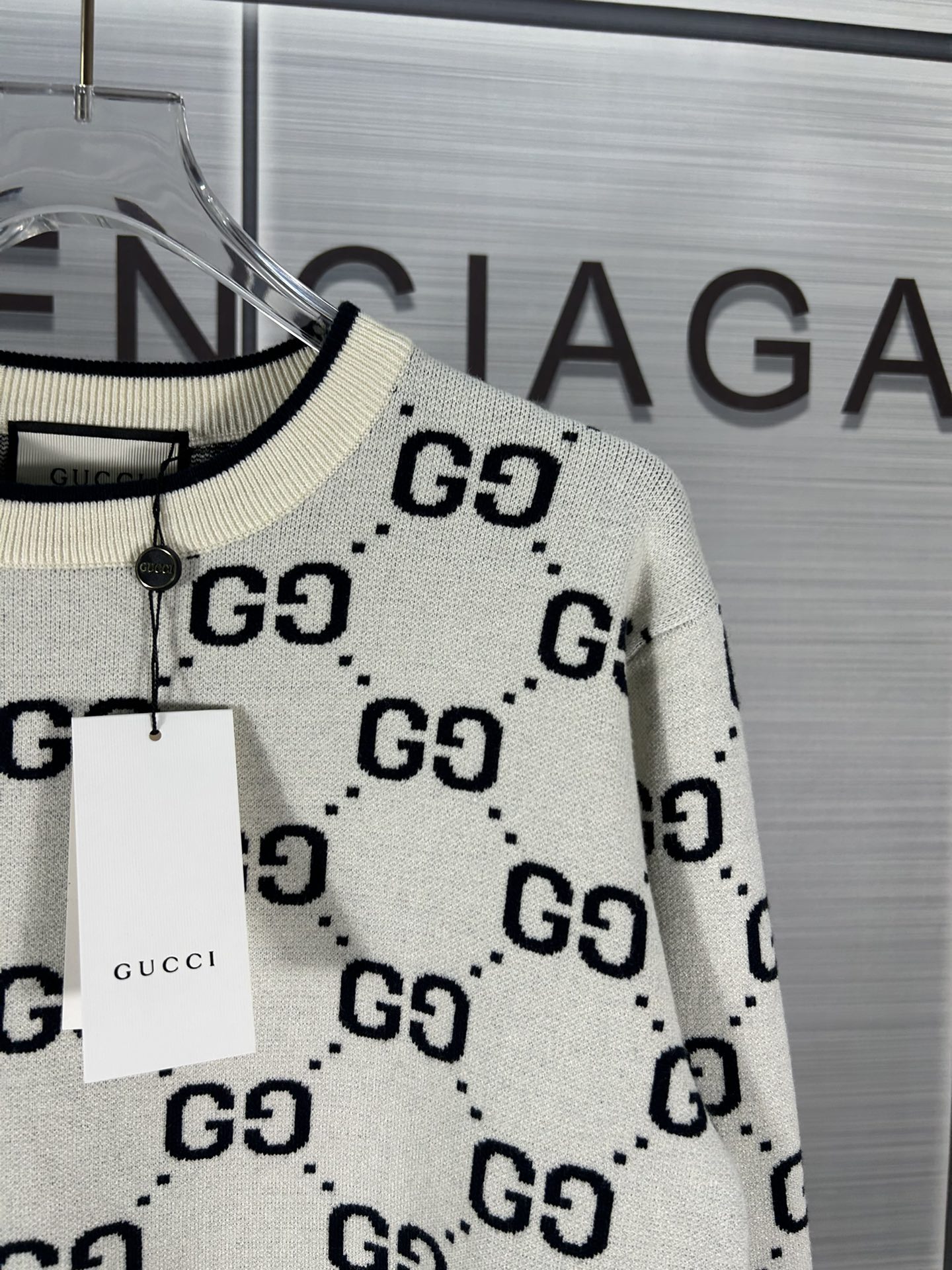 2024 GUCCI Logo Knitted Sweaters: Quality Details for Autumn/Winter Fashion, Various Colors & Sizes - 图片 4