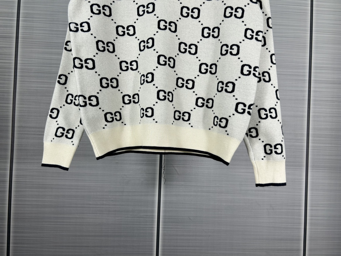 2024 GUCCI Logo Knitted Sweaters: Quality Details for Autumn/Winter Fashion, Various Colors & Sizes - 图片 7