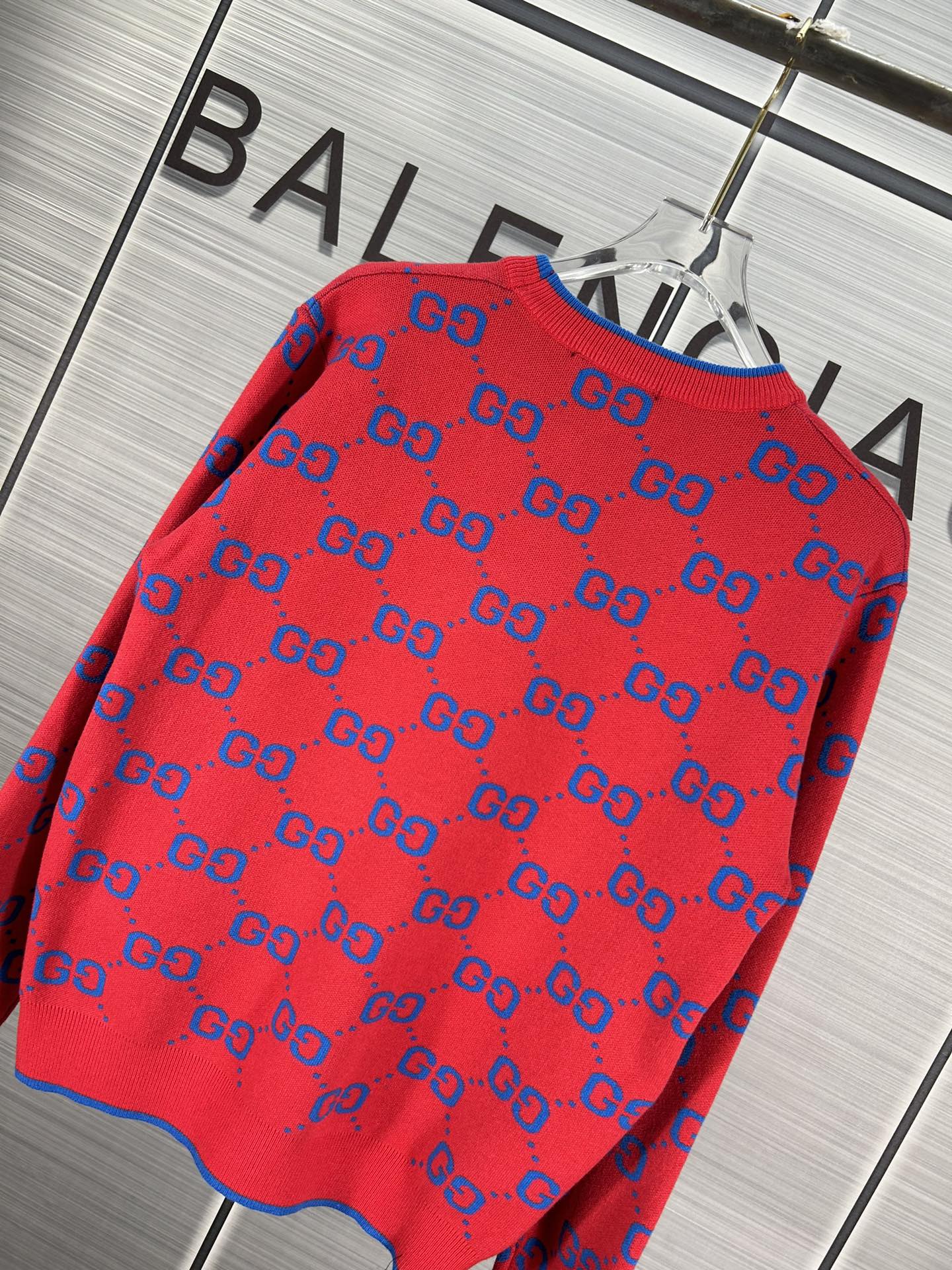 2024 GUCCI Logo Knitted Sweaters: Autumn/Winter Collection, Unisex, Various Colors & Sizes - 图片 7