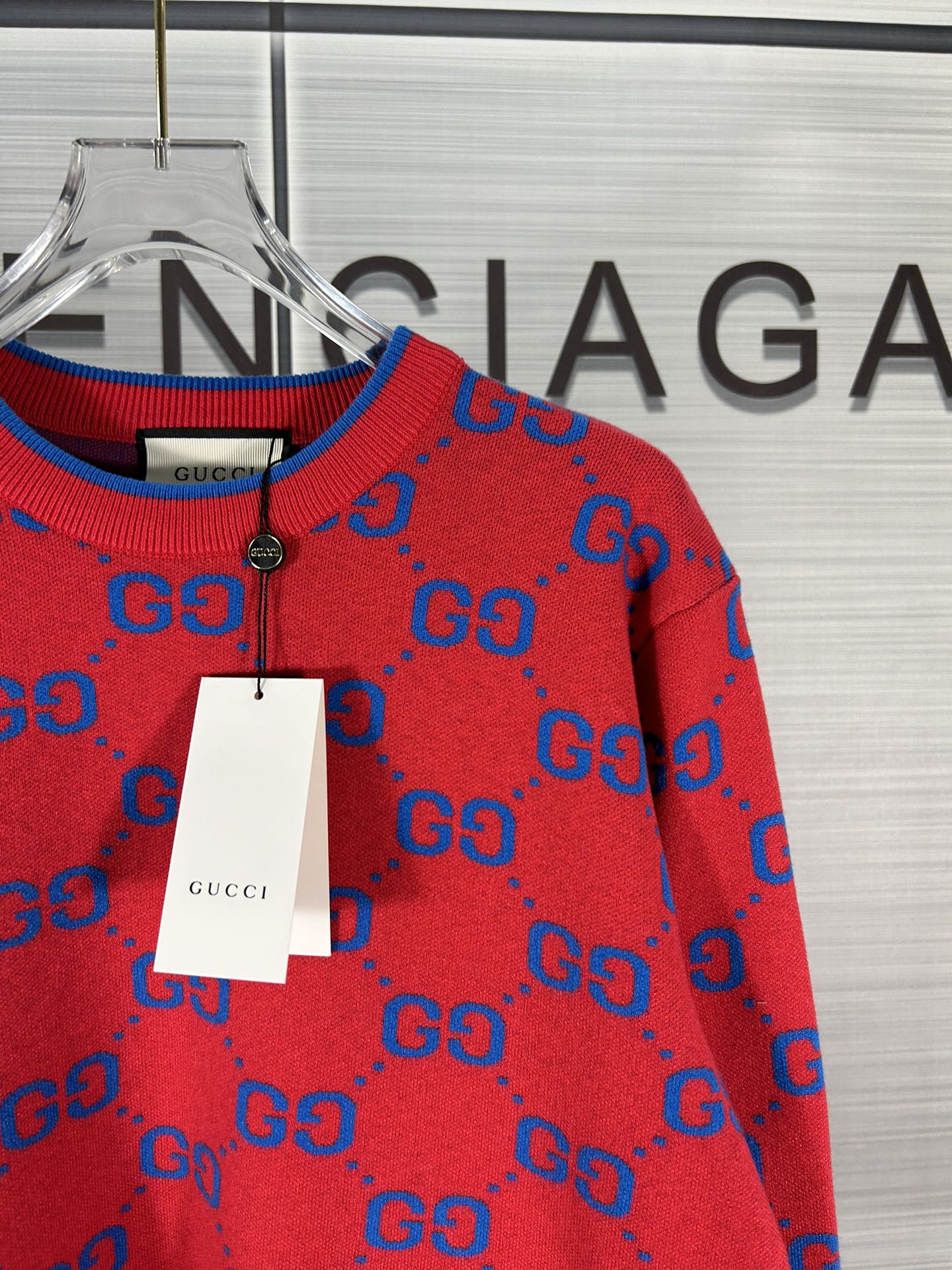 2024 GUCCI Logo Knitted Sweaters: Autumn/Winter Collection, Unisex, Various Colors & Sizes - 图片 9