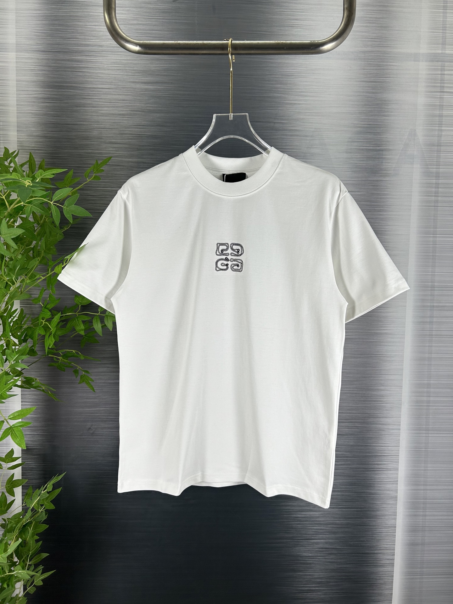 (Versión de especificación original de gama alta) Camiseta de manga corta bordada tridimensionalmente con líneas bordad…