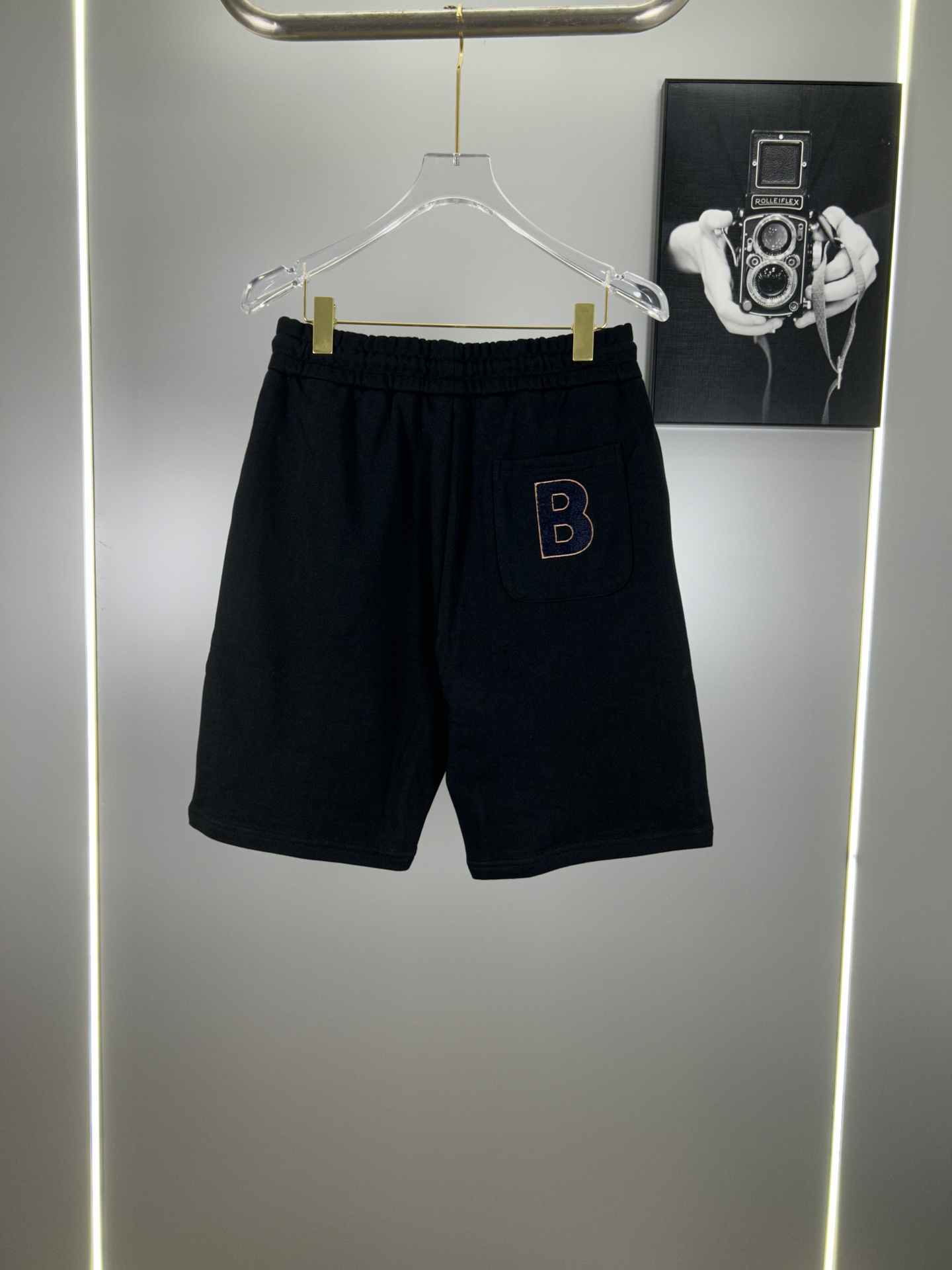 High-End Retro Shorts: Barbara BBR Classics Synchronized, 380g Cotton Fabric, Os Version - 图片 2