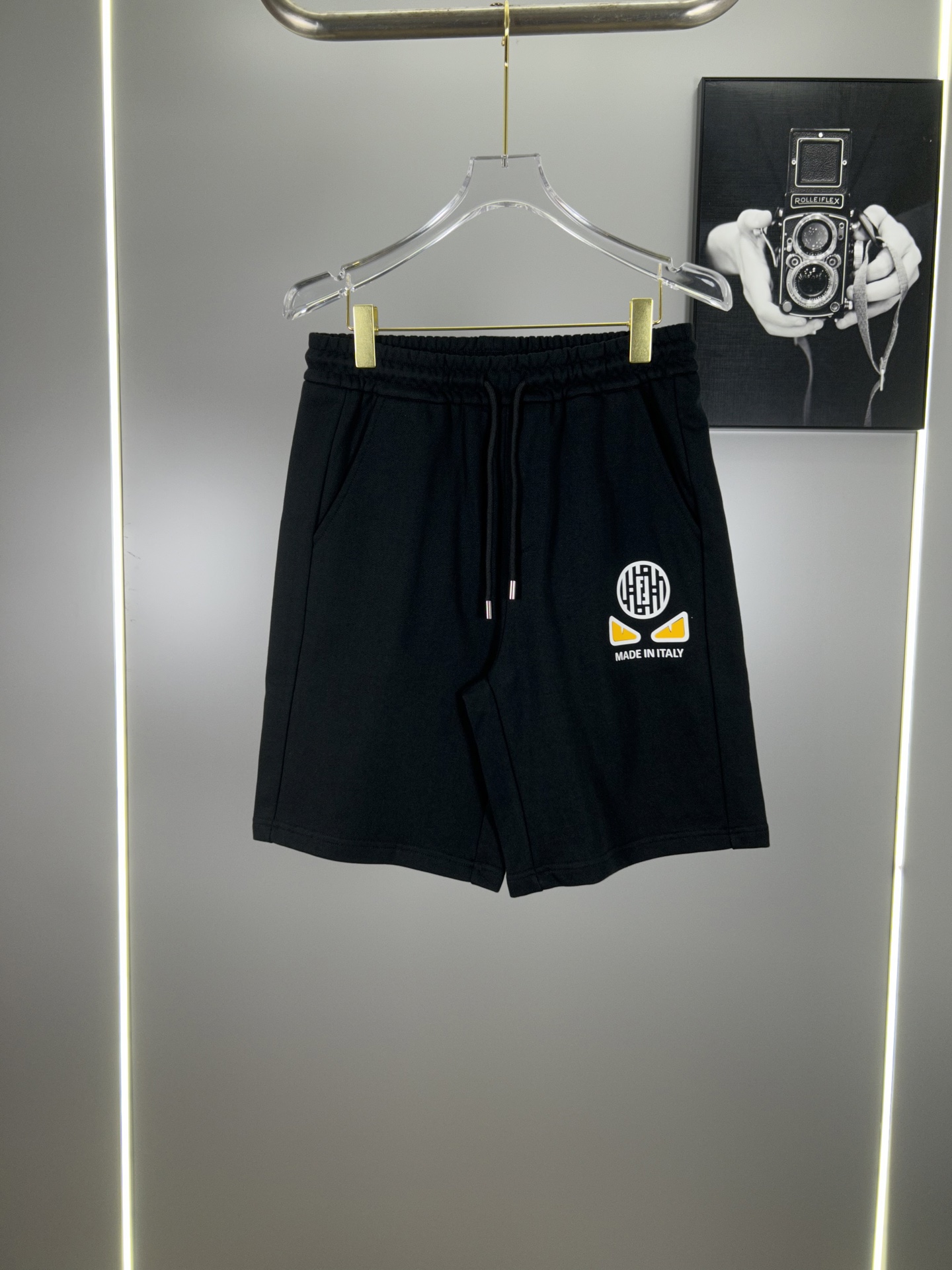 High-End Freddy FENDI Classics Synchronized Shorts in 380g Heavy-Cracked Fur - 图片 1