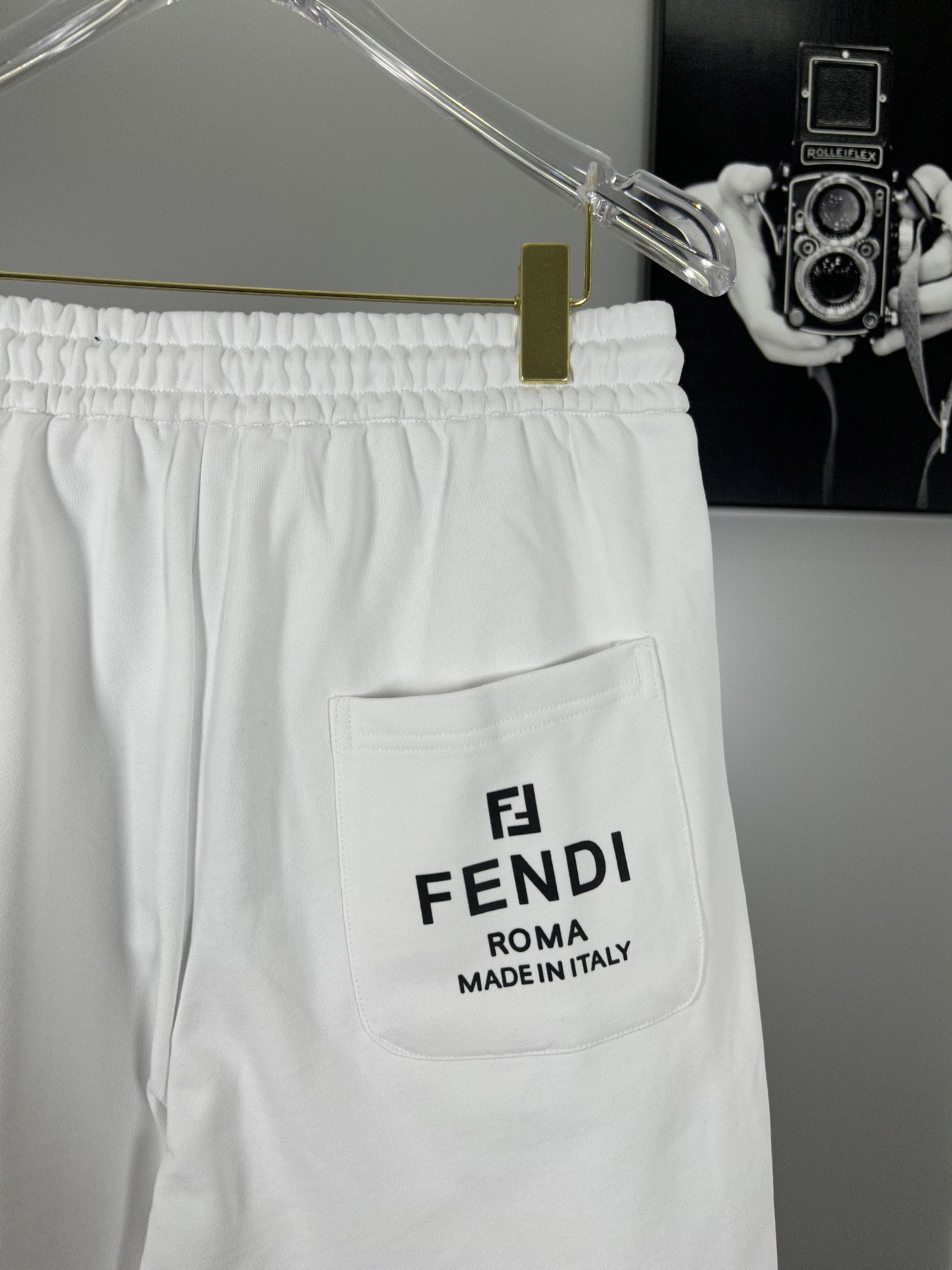 High-End FENDI Classics Shorts: Premium Cotton, 380g Fur, Detailed Design - 图片 6