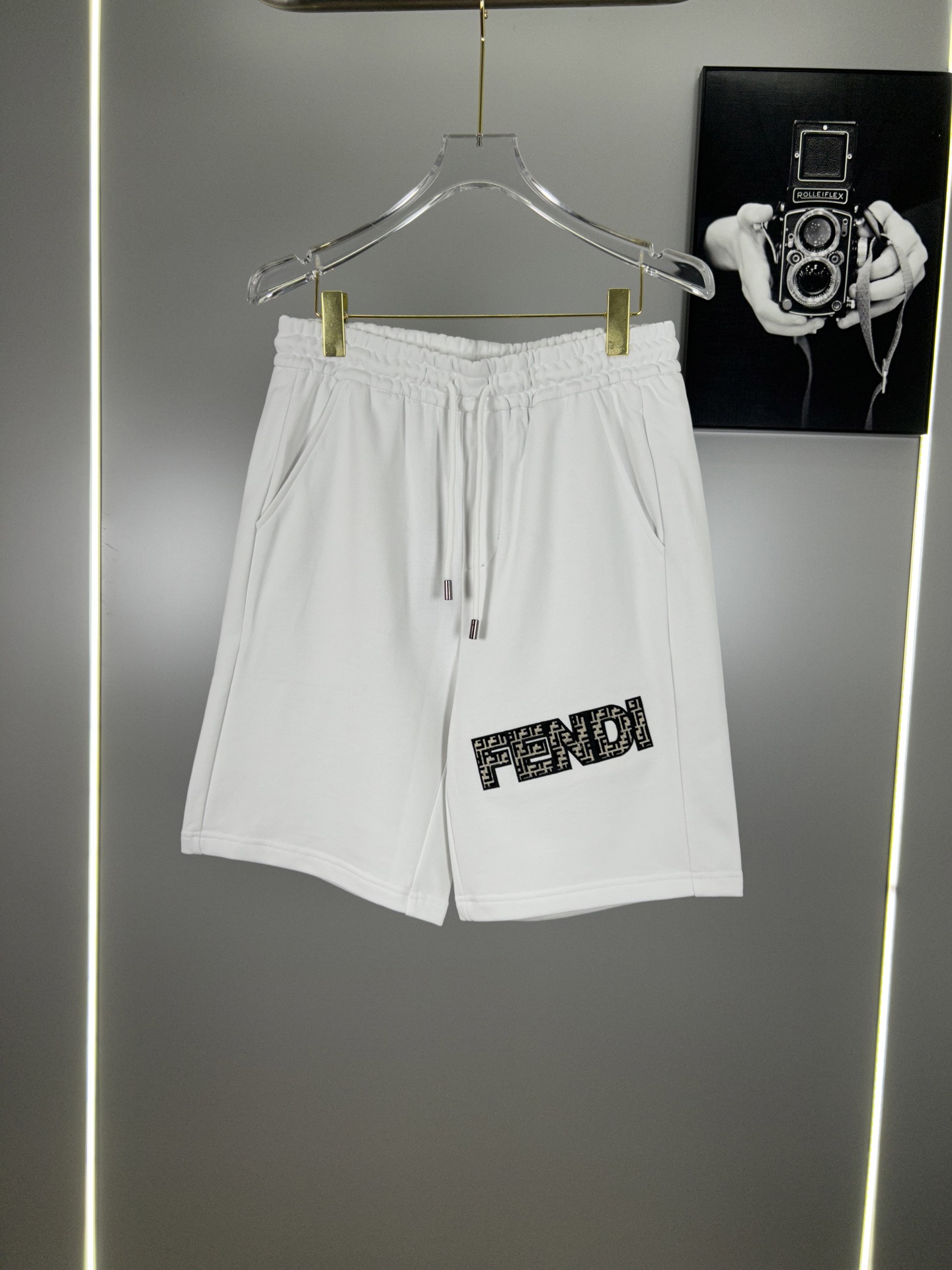 High-End Freddy FENDI Classics Synchronized Shorts in 380g Cotton Fur - 图片 1