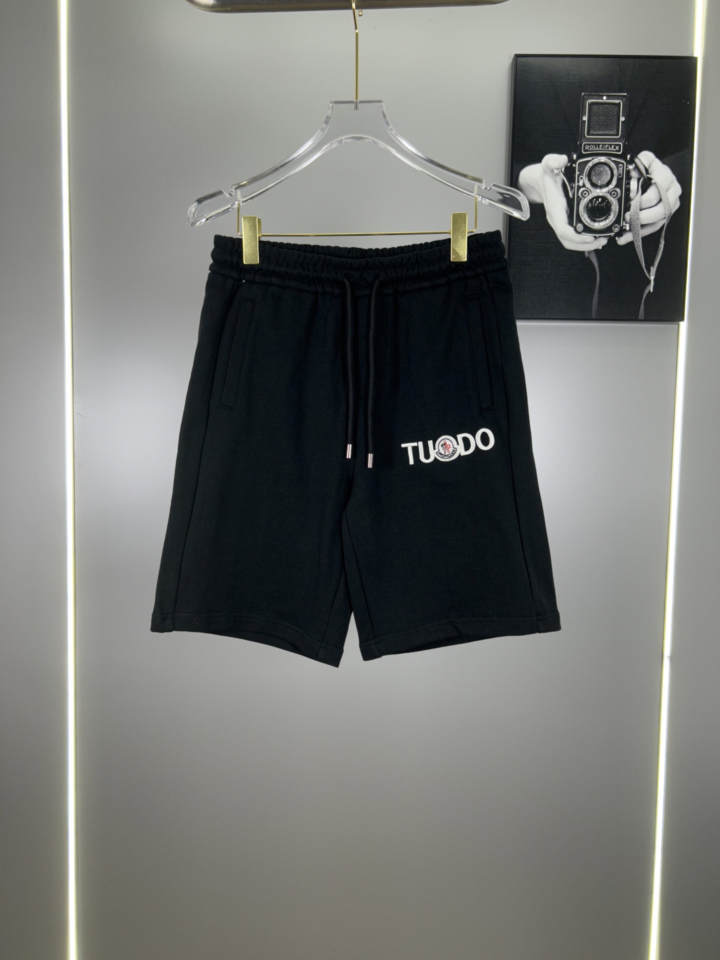 Moncler Classic Synchronized Shorts: High-End Cotton 380g Fur, Os Version, Sizes XS-L