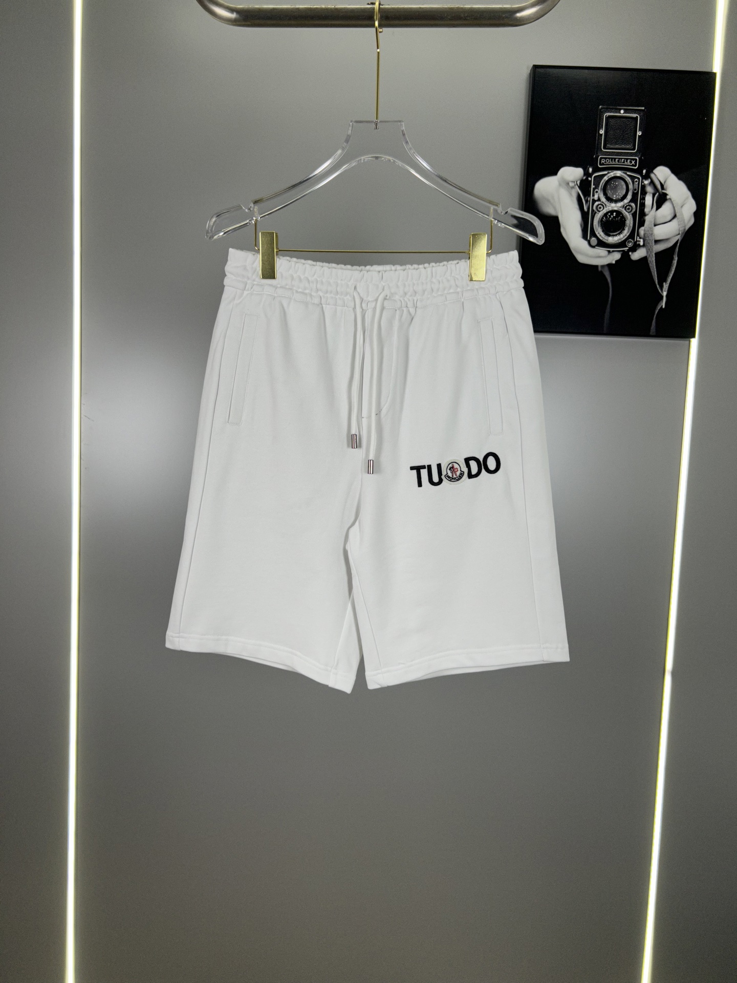Moncler Classic Synchronized Shorts: High-End Original Cotton Shorts, 380g Fur, Os Version