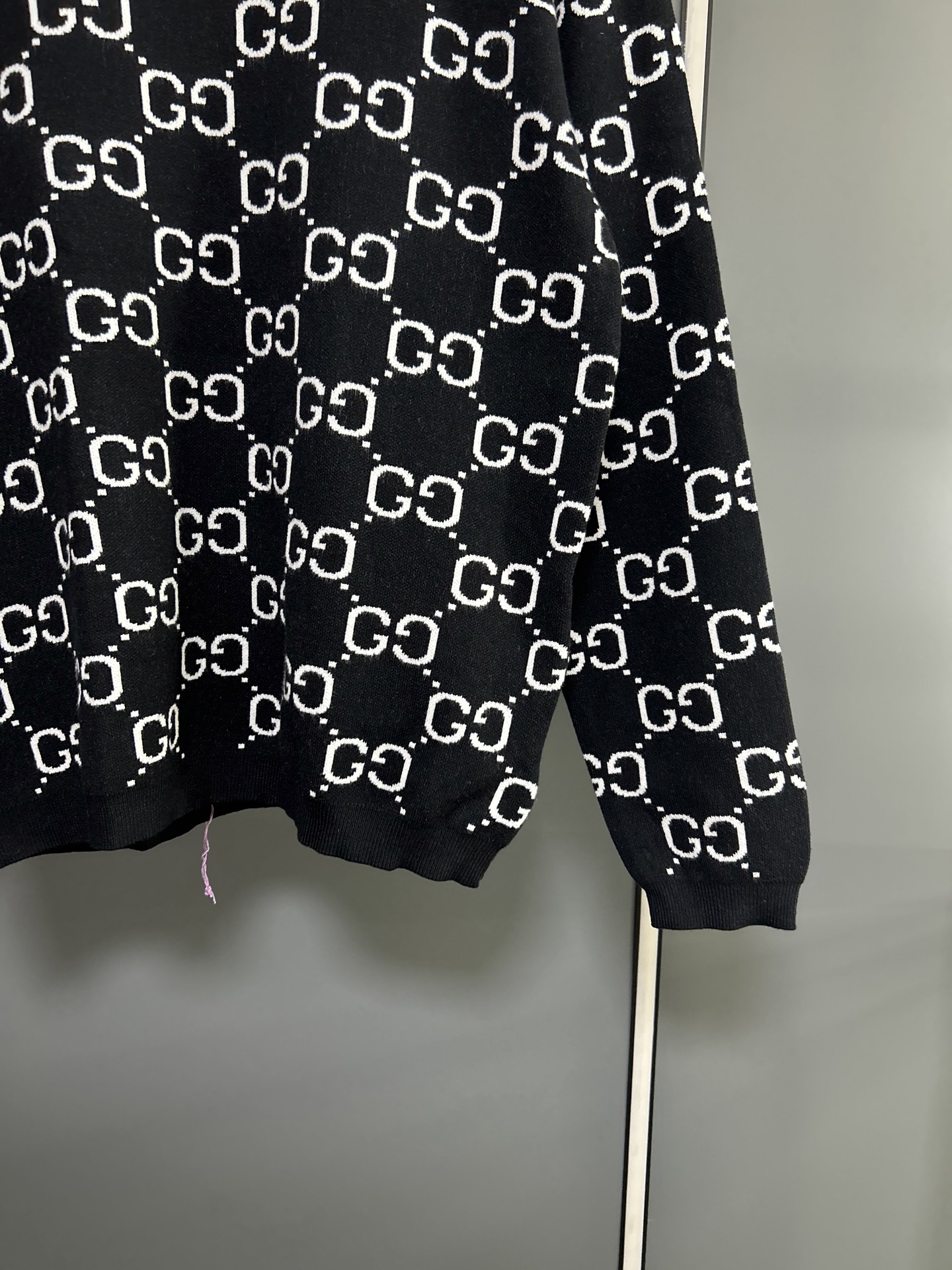 Gucci Black Knitwear Jersey Sweatshirt with GG Pattern 5 i1756481585281 7142 0 3