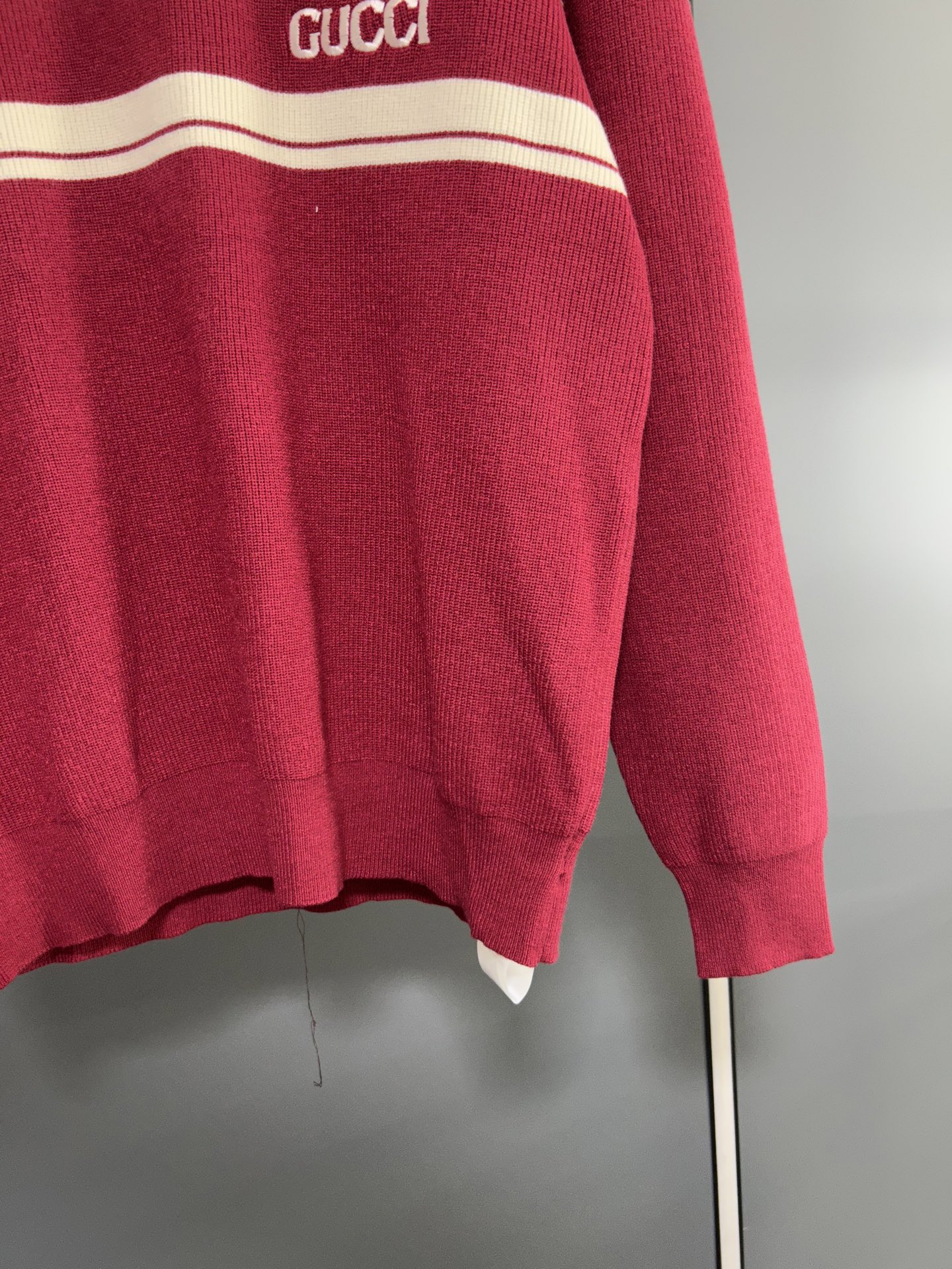 Gucci Stripe Knit Sweater Red Cotton Blend Jumper Pullover For Men 6 i1756482050131 9967 0 4