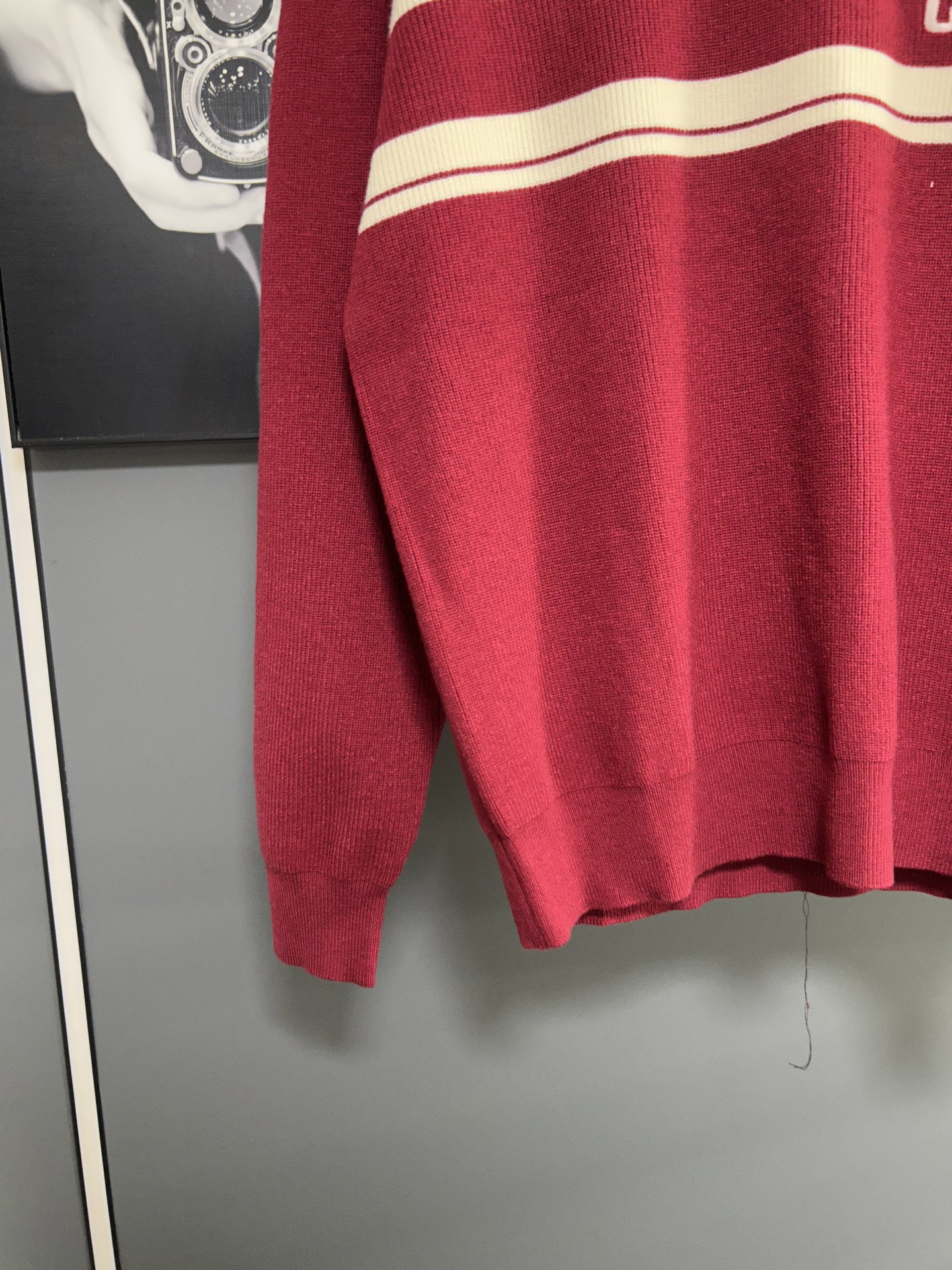 Gucci Stripe Knit Sweater Red Cotton Blend Jumper Pullover For Men 10 i1756482051441 3154 0 8