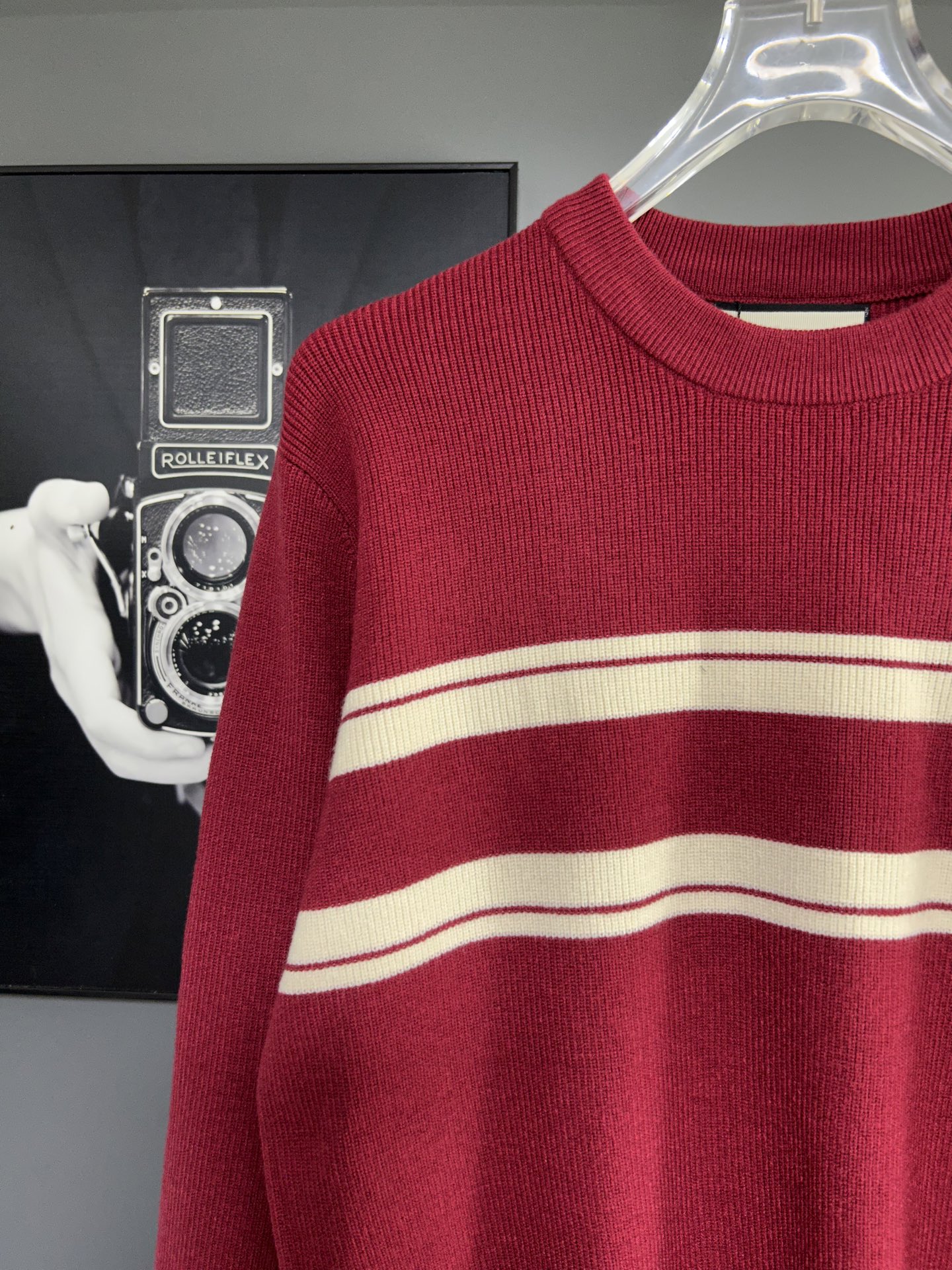 Gucci Stripe Knit Sweater Red Cotton Blend Jumper Pullover For Men 7 i1756482051499 7745 0 5