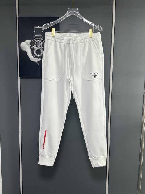 Prada Classic Logo Print High-Quality Sweatpants - Comfortable, Soft, and Breathable 1 Prada Classic Logo Print High-Quality Sweatpants - Comfortable, Soft, and Breathable