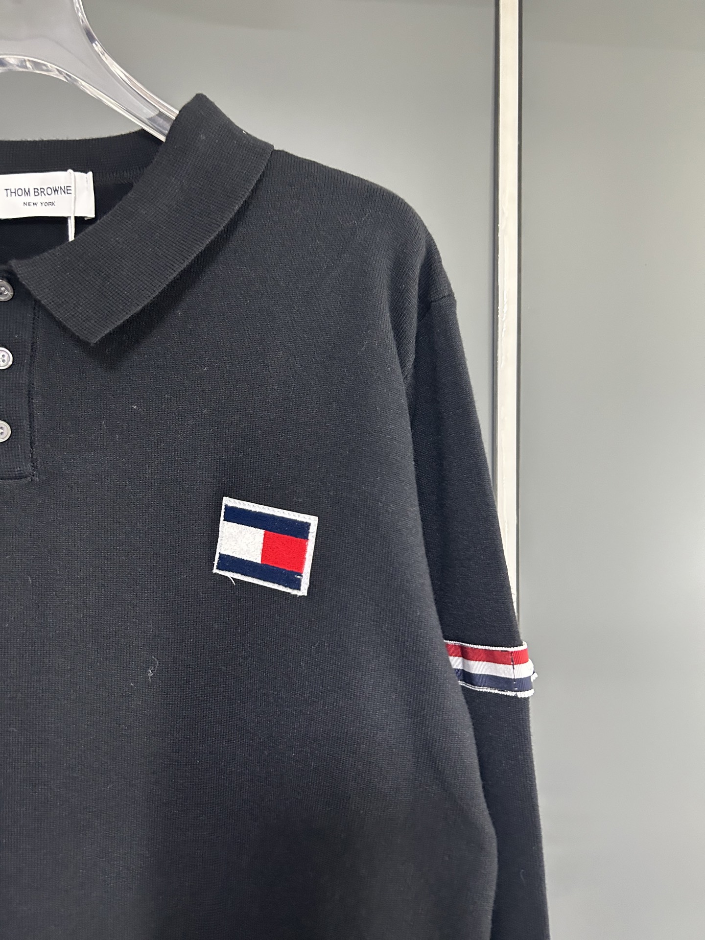 p190
2025秋冬 TB 手袖织带胸前字母刺绣logo毛衣高品简约字母绣花logo针织长袖羊毛毛衣 注重细节 最求品质  男女同款

码数：XS S M L