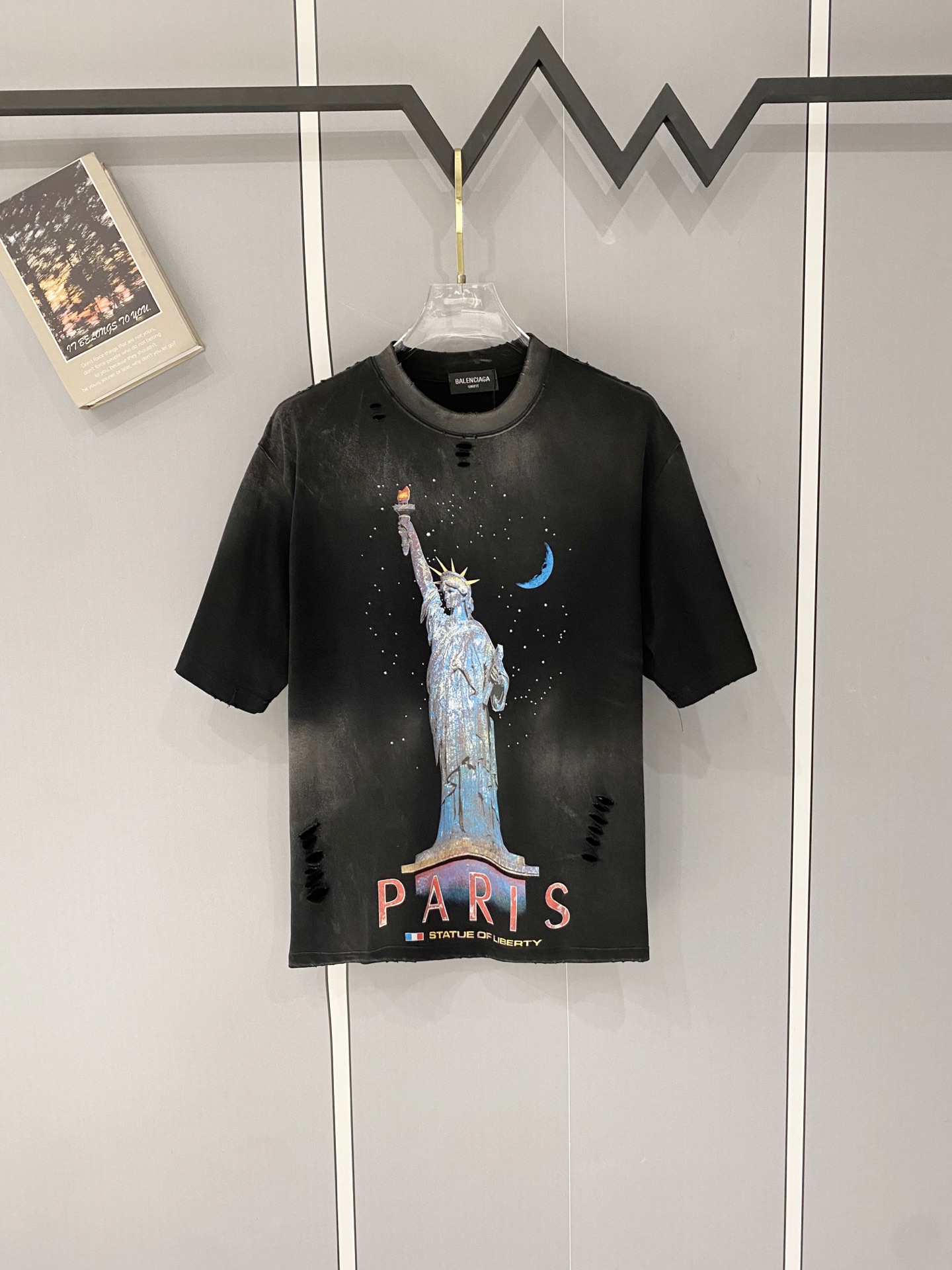 P105 Balenciaga balenciaga 2026 primavera/verano diosa de París estampado nuevo verano original de fábrica de la tienda…