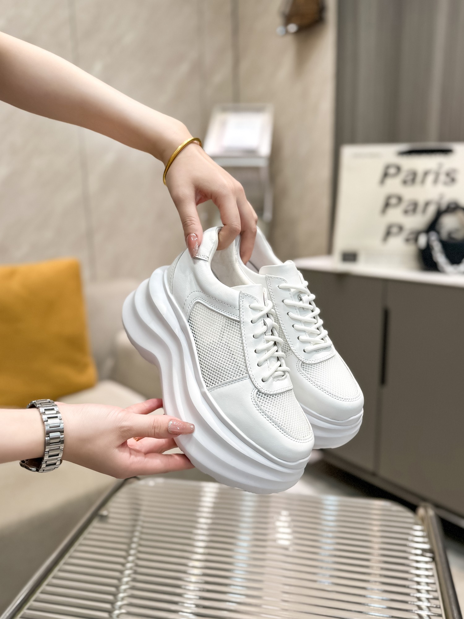 New Recreational Shoes 2024: Fabric and Sheep Skin, 7cm Thick, Treasure Hunt Begins - 图片 2