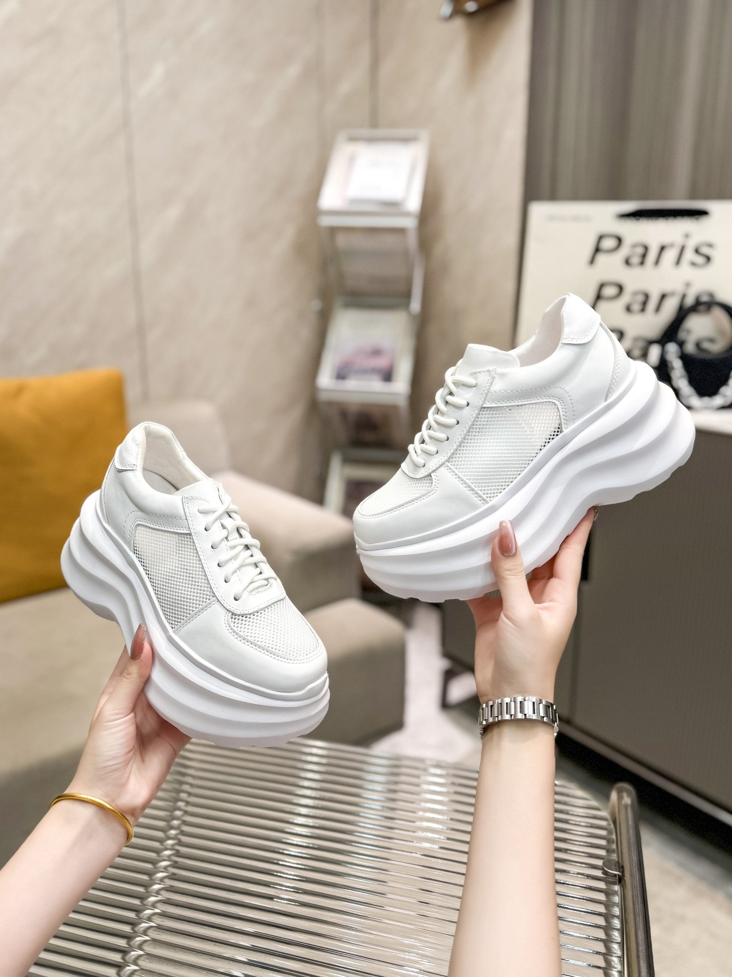 New Recreational Shoes 2024: Fabric and Sheep Skin, 7cm Thick, Treasure Hunt Begins