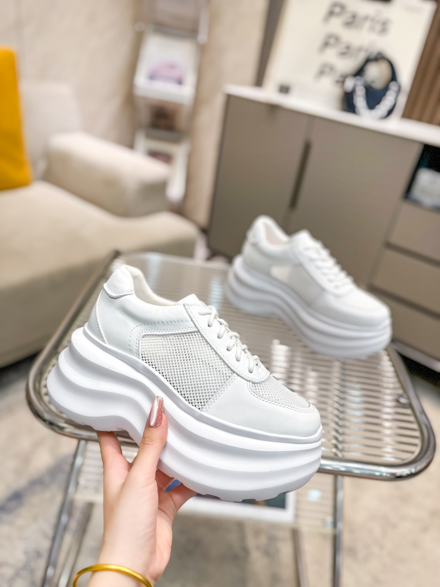 New Recreational Shoes 2024: Fabric and Sheep Skin, 7cm Thick, Treasure Hunt Begins - 图片 6