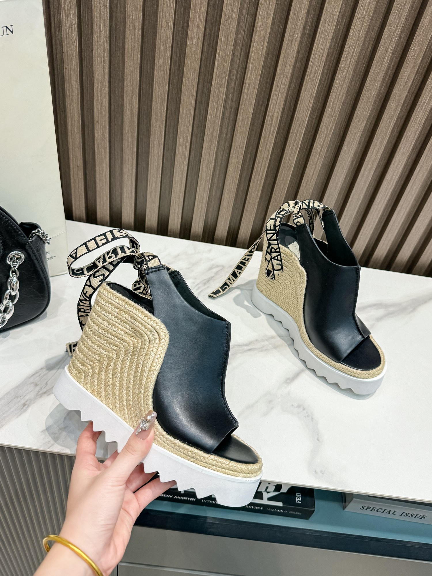 Stella Mccartney Espadrille Wedge Sandals Leather Platform Shoes 2 a1739724336786 1518