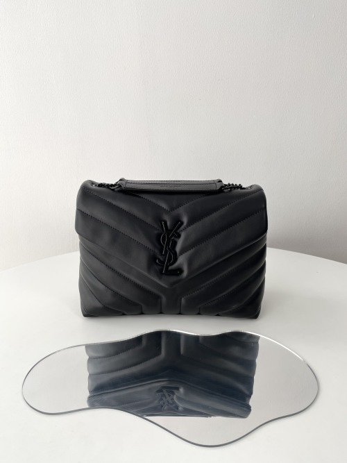 Saint Laurent LouLou Small Chain Bag in Black Leather 1 Saint Laurent LouLou Small Chain Bag in Black Leather