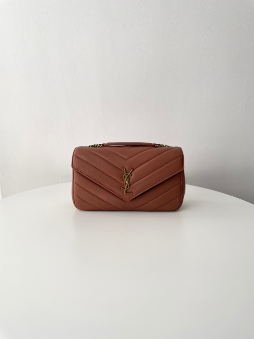 Yves Saint Laurent Loulou Medium Rose Sand Nappa Leather Shoulder Bag 1 Yves Saint Laurent Loulou Medium Rose Sand Nappa Leather Shoulder Bag