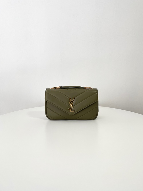 Yves Saint Laurent Loulou Small Bag - Deep Moss Green, Nappa Leather 1 Yves Saint Laurent Loulou Small Bag - Deep Moss Green, Nappa Leather