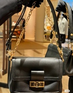 Louis Vuitton LV Dauphine Bags Handbags Black Orange White M25209
