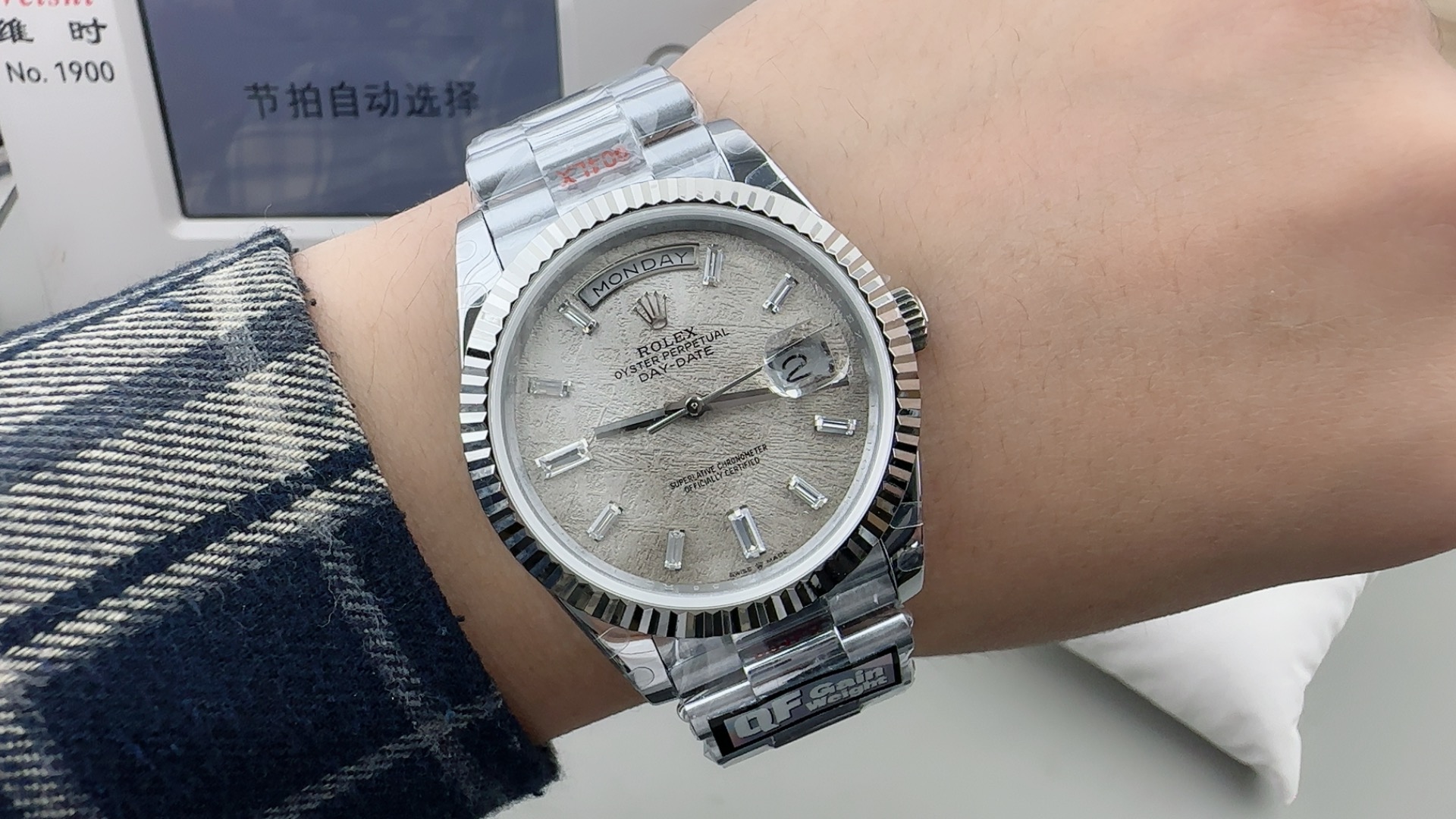 롤렉스 메테오라이트 다이얼 데이트 워치 40mm 2836 무브먼트 184g QF 웨이트 버전 Rolex Watch 썸네일 이미지