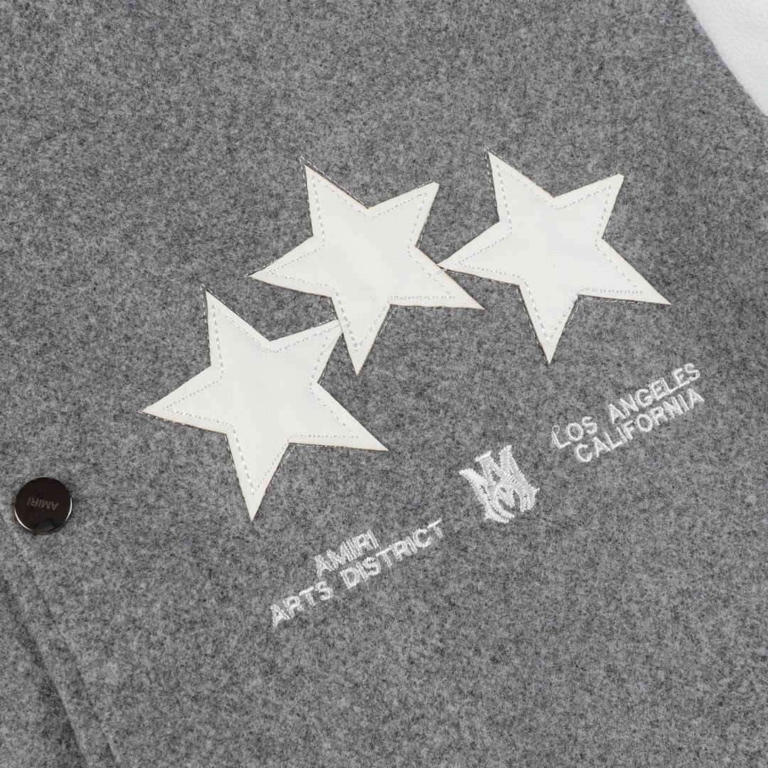 “Amiri 2024s Starfleet Suit Jacket with Laser-Burning Patch and Phoenix Material” - 图片 4
